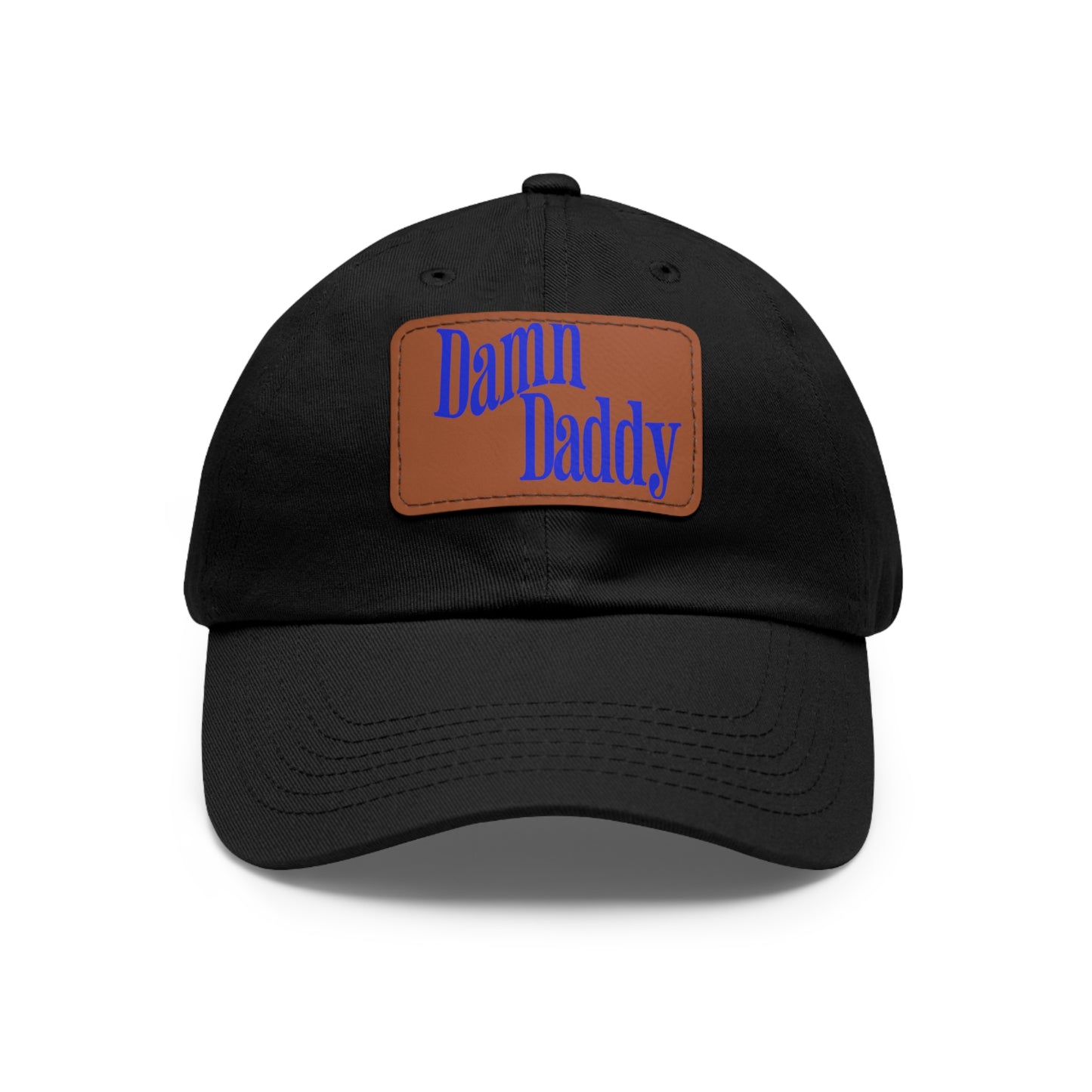 Damn Daddy Dad Hat with Leather Patch (Rectangle)