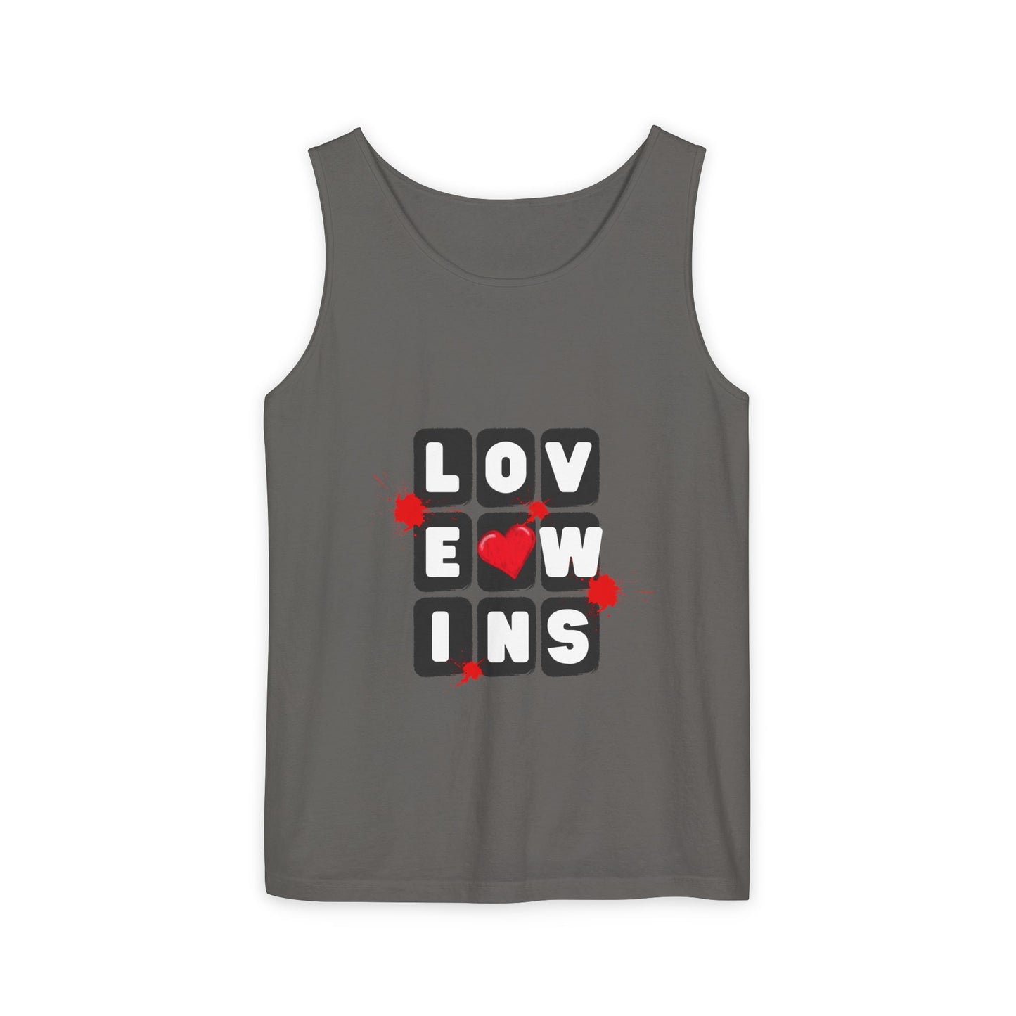 Love Wins Unisex Garment-Dyed Tank Top