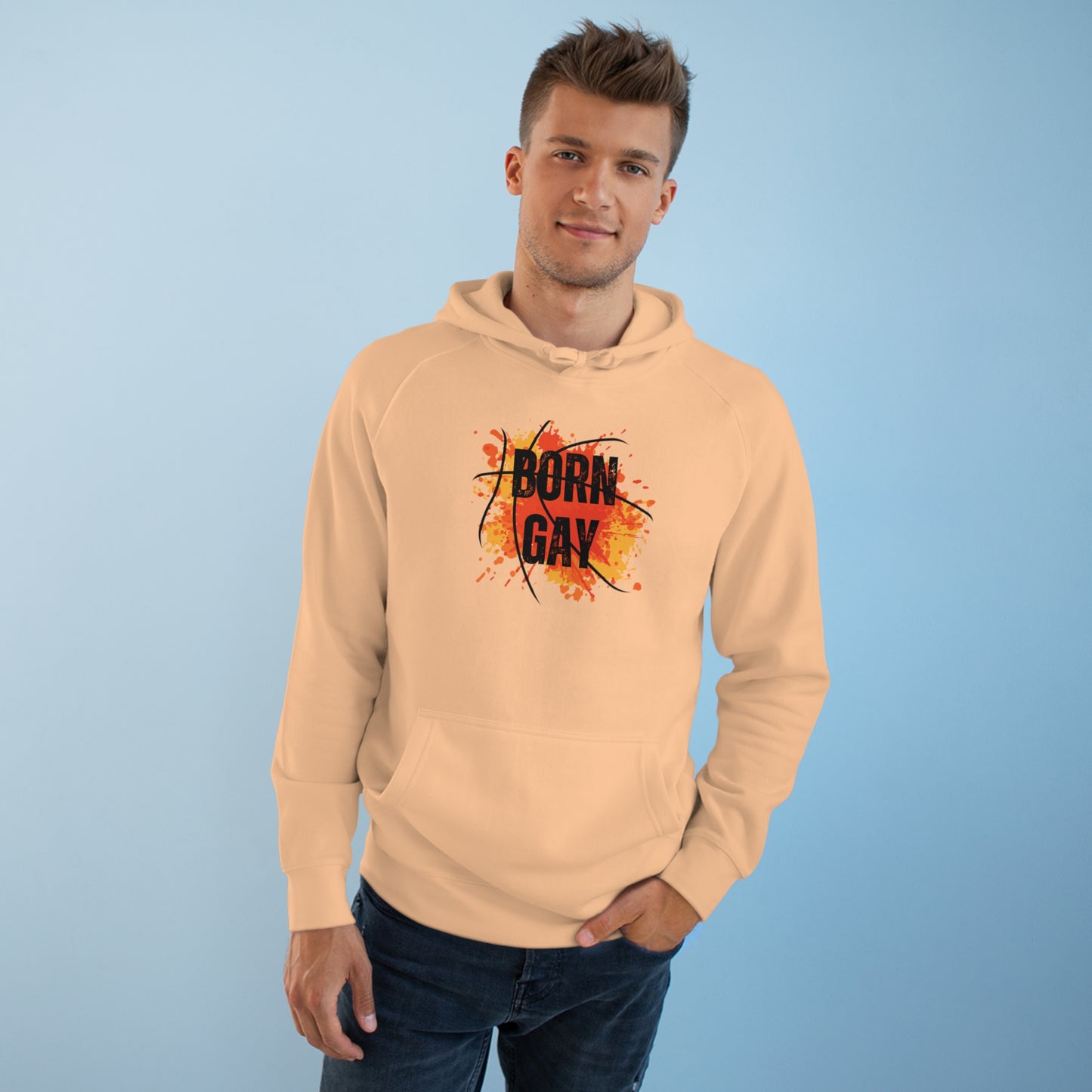 Born Gay Backetball Hoodie