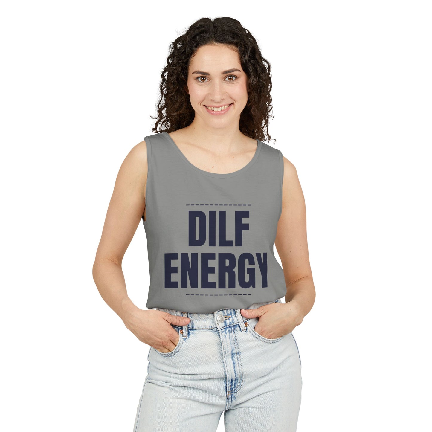 DILF Energy Unisex Garment-Dyed Tank Top
