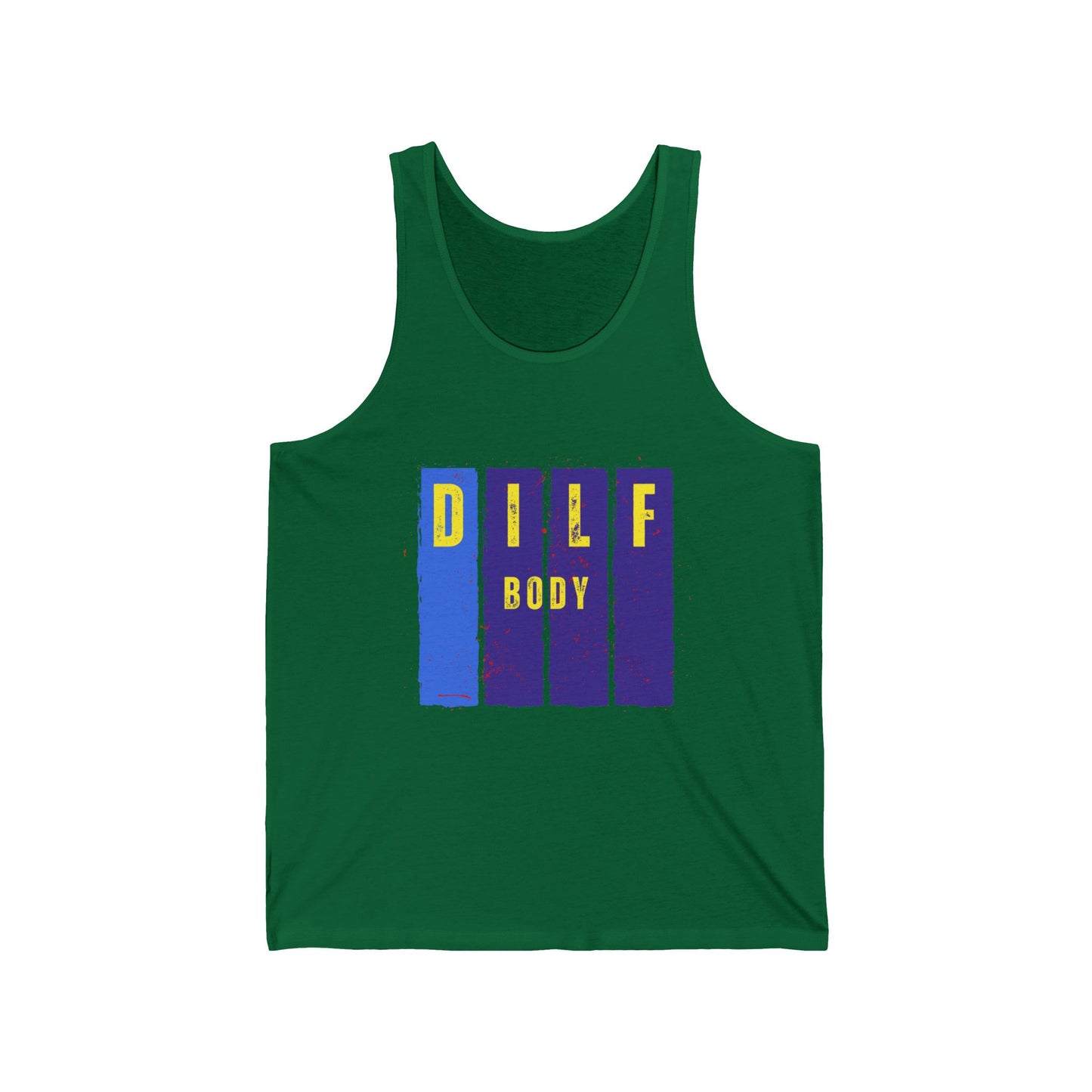 Blue  Dilf  Body Unisex Jersey Tank