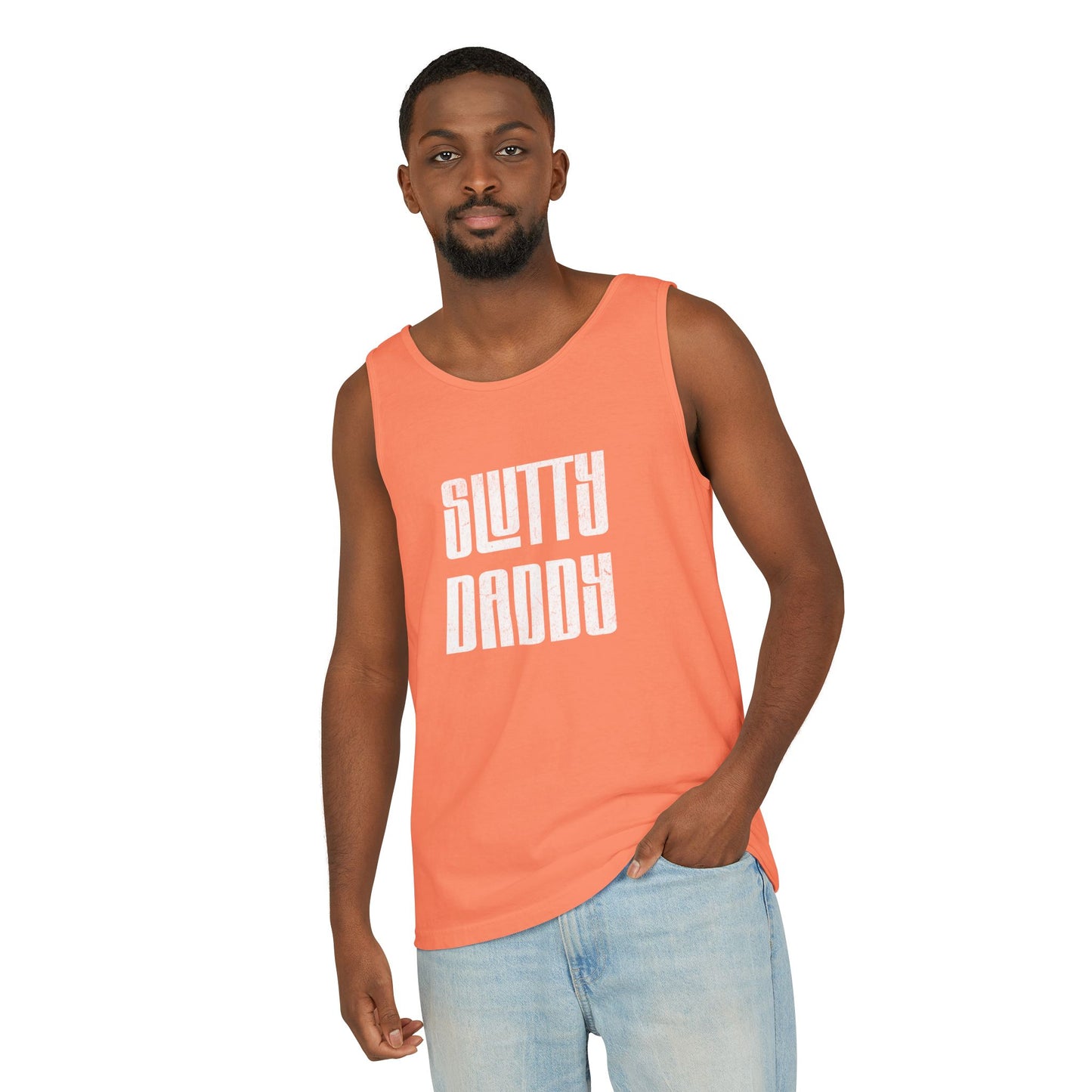 Slutty Daddy Unisex Garment-Dyed Tank Top