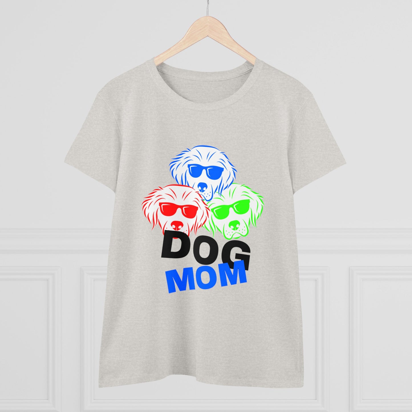 Dog Mom Women's Midweight Cotton Tee