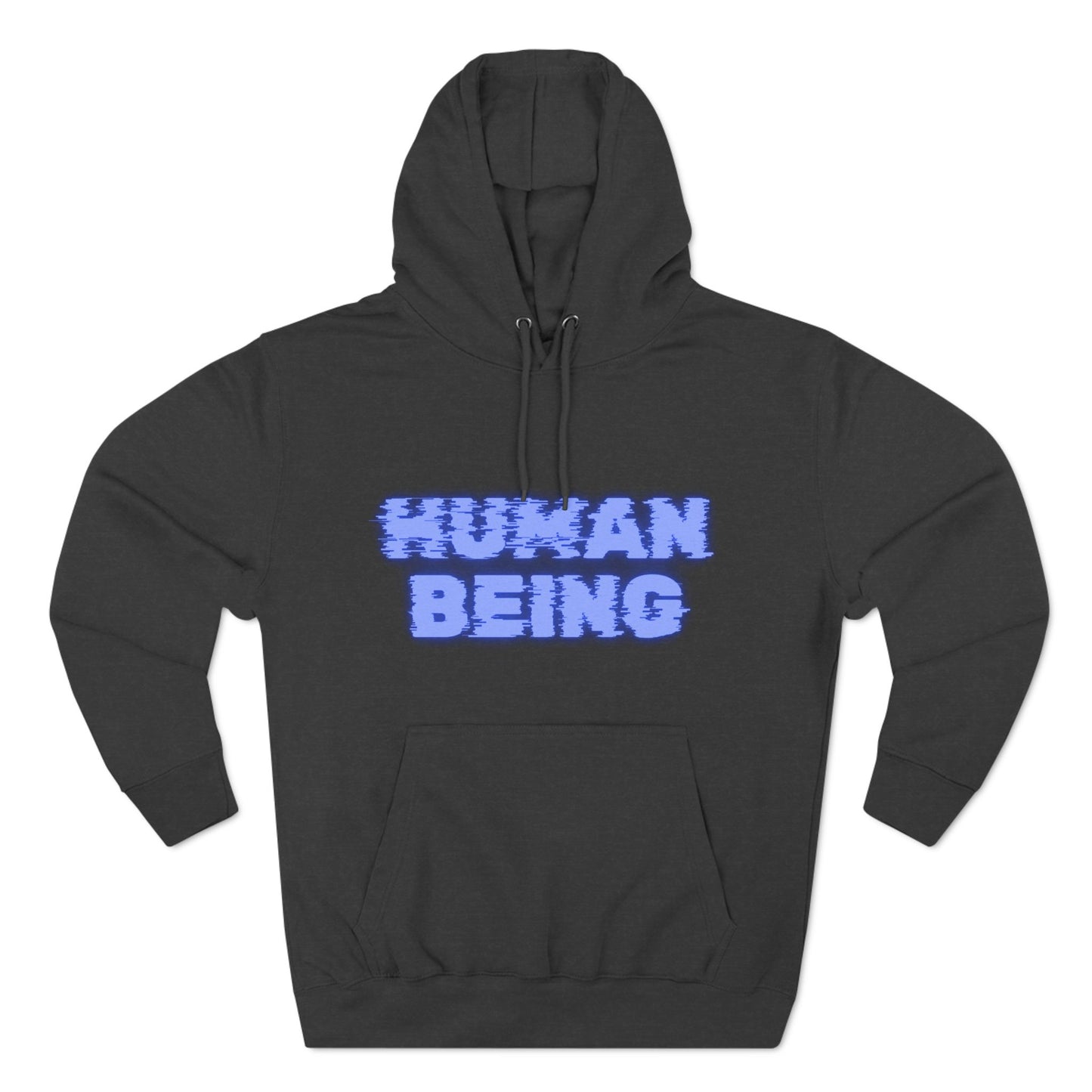 Human-Being Three-Panel Fleece Hoodie