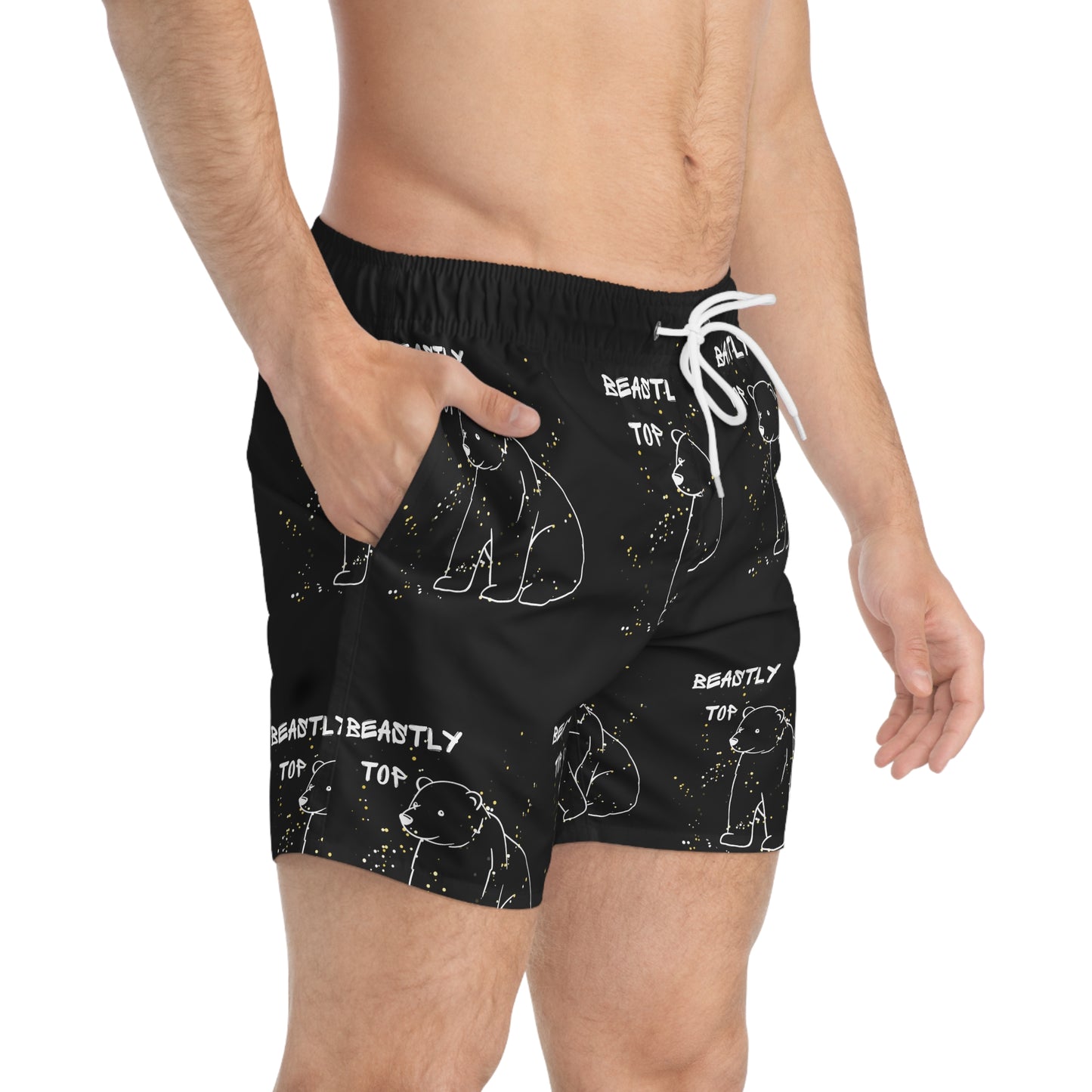 Beastly Top Swim Trunks (AOP)