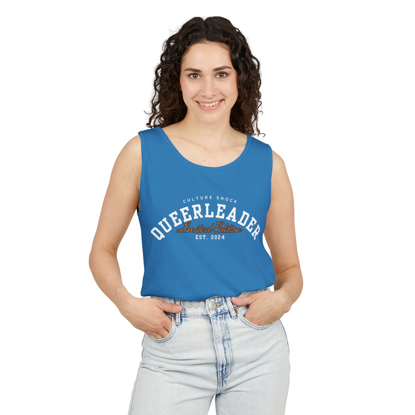 Cultureshock queerleader Unisex Garment-Dyed Tank Top