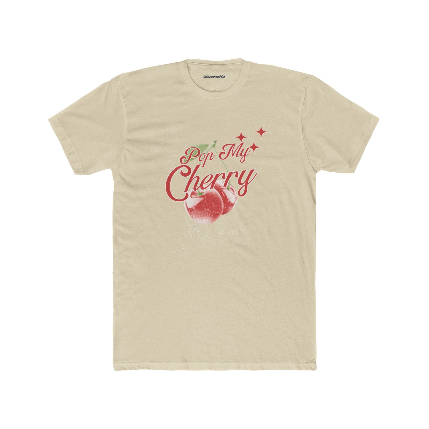 Pop My Cherry Unisex Cotton Crew Tee