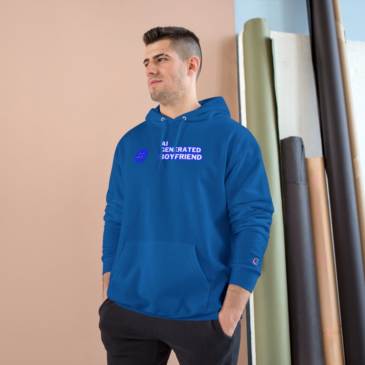 AI Generated Boyfriend Champion Hoodie