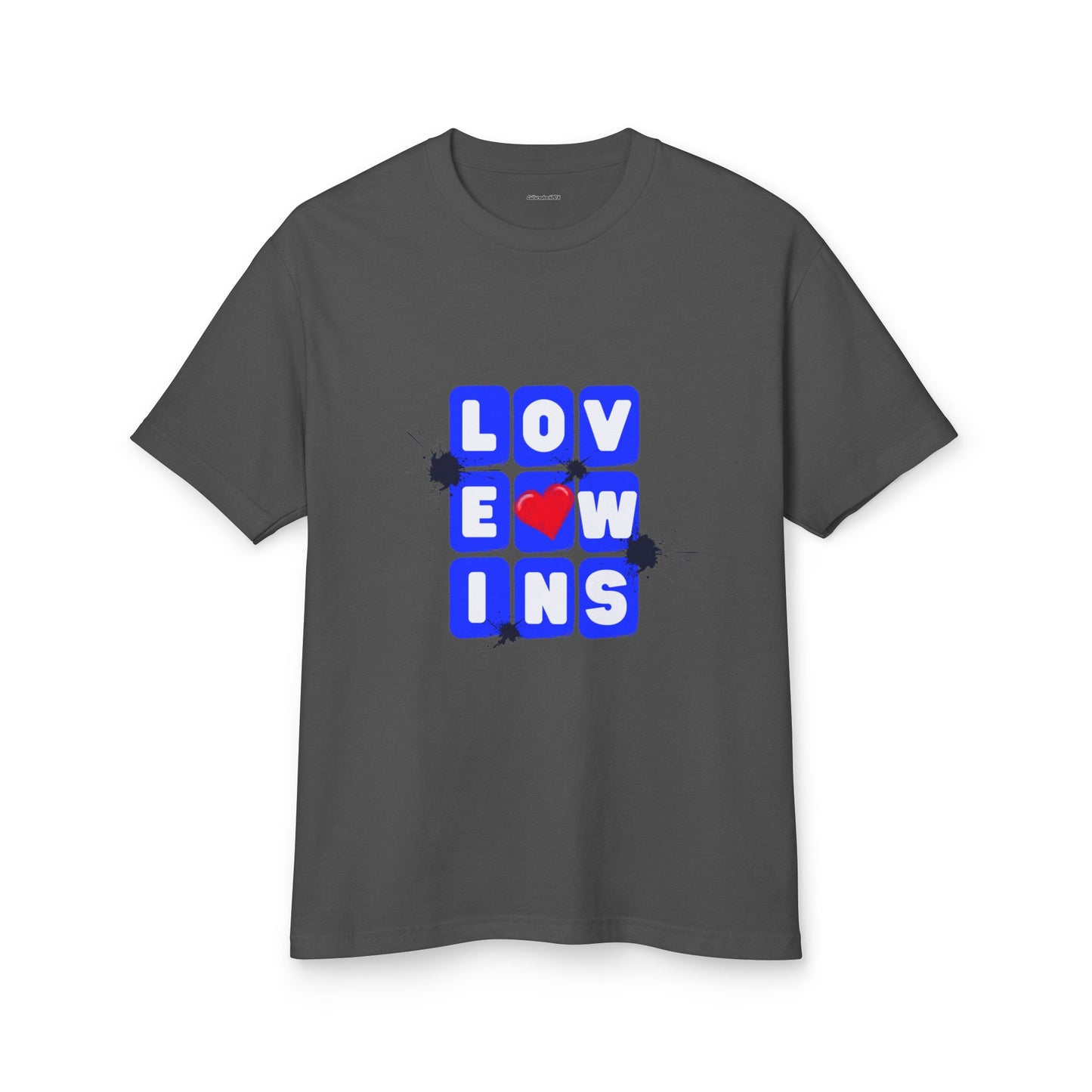 Love Wins Unisex Garment-Dyed Heavyweight Cotton Tee