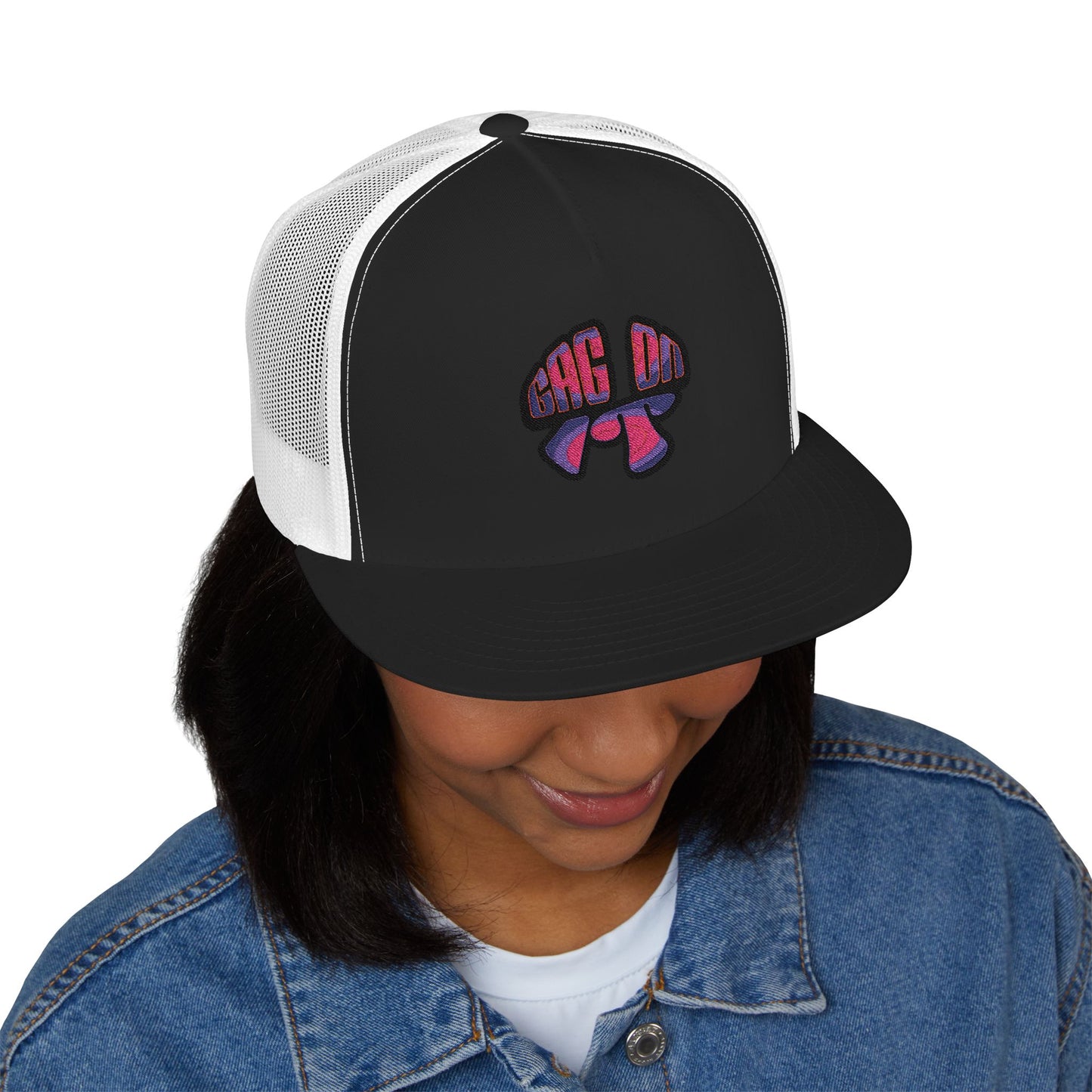 Gag On it 5 Panel Trucker Cap (Embroidery)