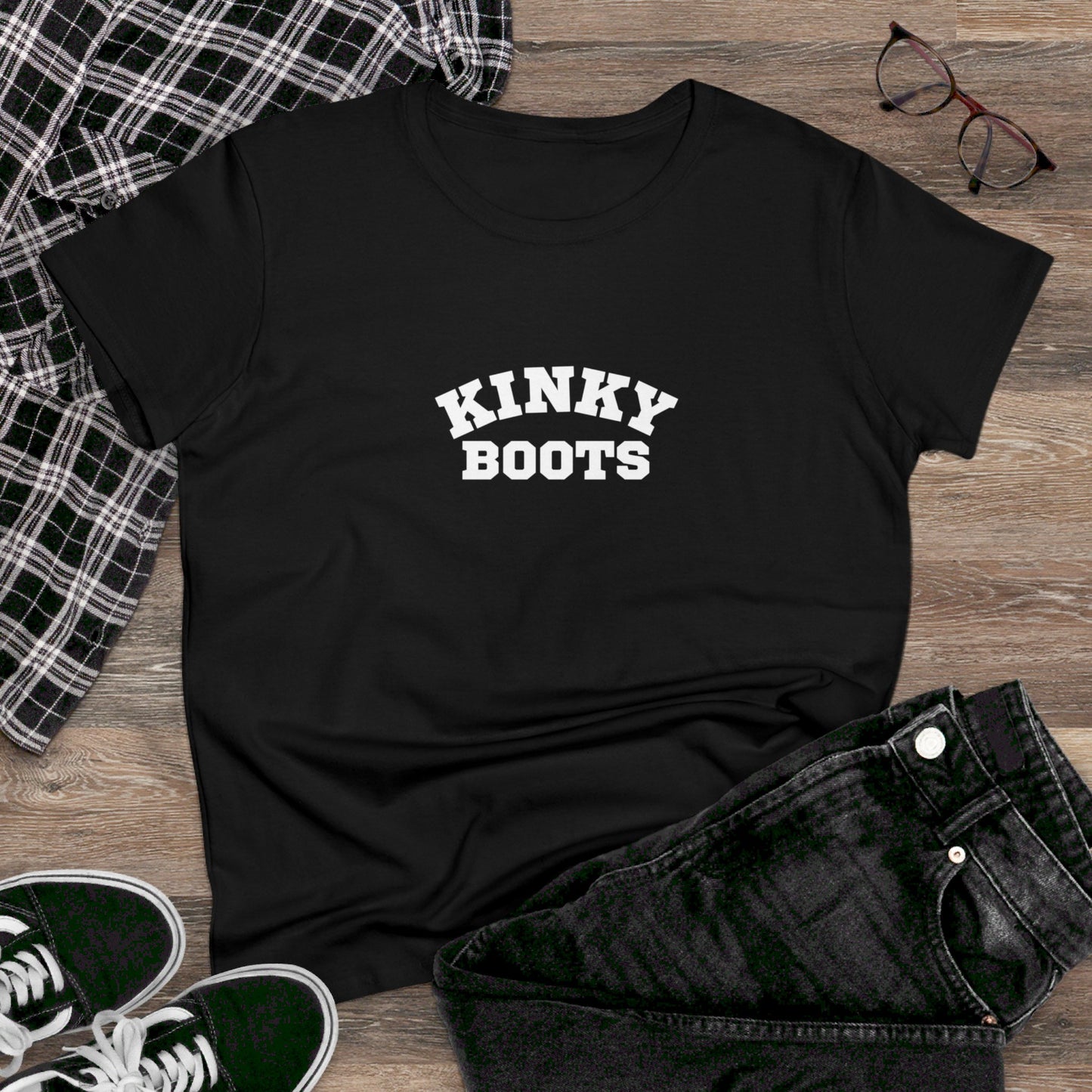 Kinky Boots Women's Midweight Cotton Tee