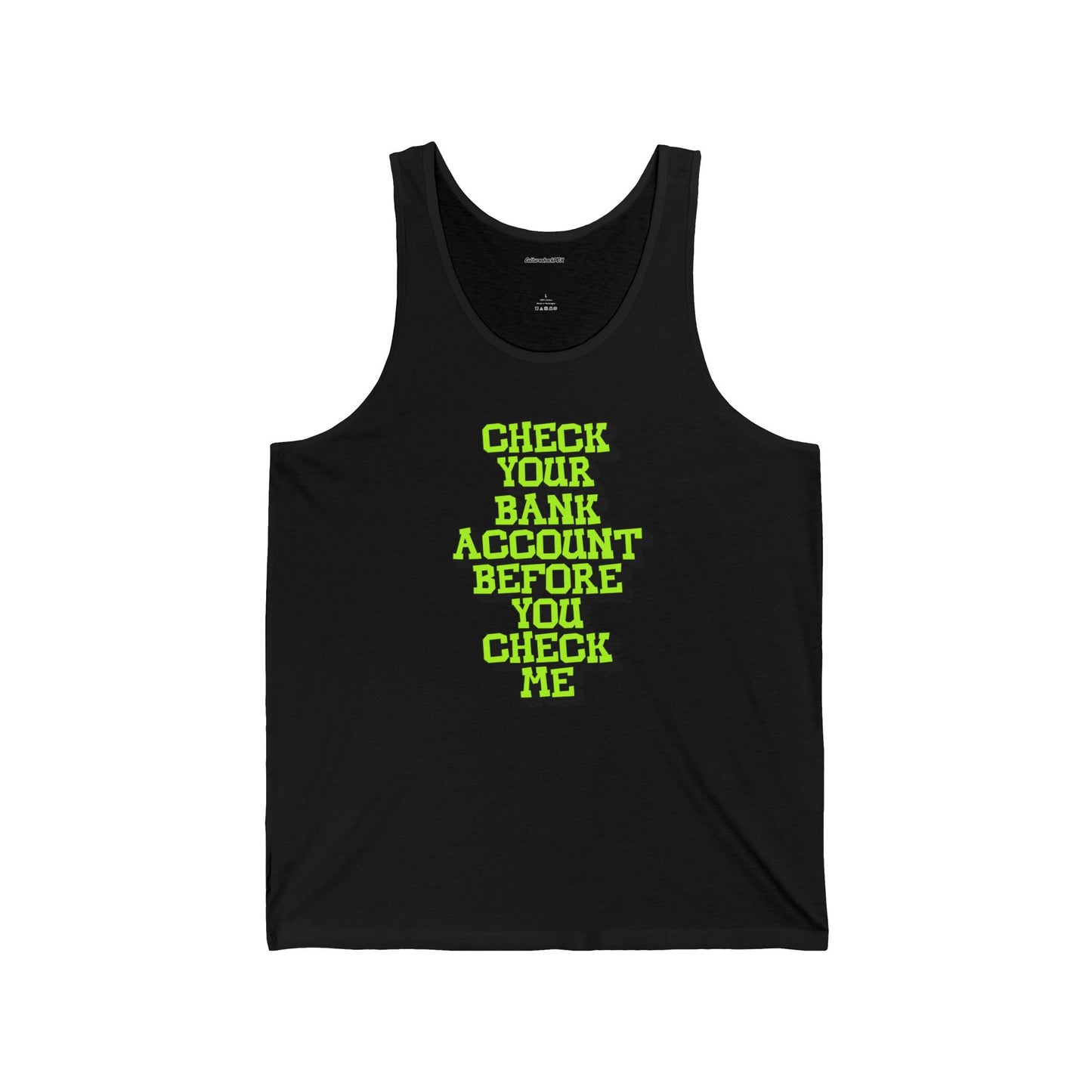 Check your bank Account Unisex Jersey Tank