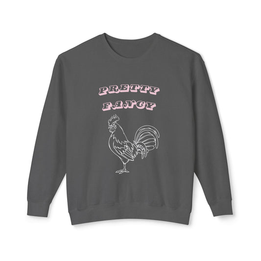 Pretty Fancy Cock Unisex Lightweight Crewneck Sweatshirt