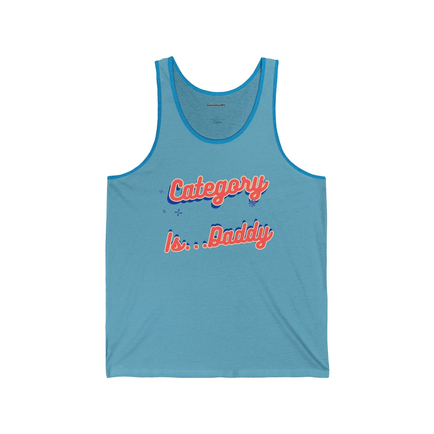 Category is ....Daddy  Unisex Jersey Tank