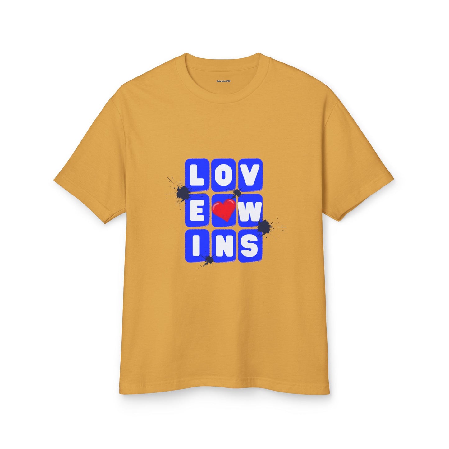 Love Wins Unisex Garment-Dyed Heavyweight Cotton Tee