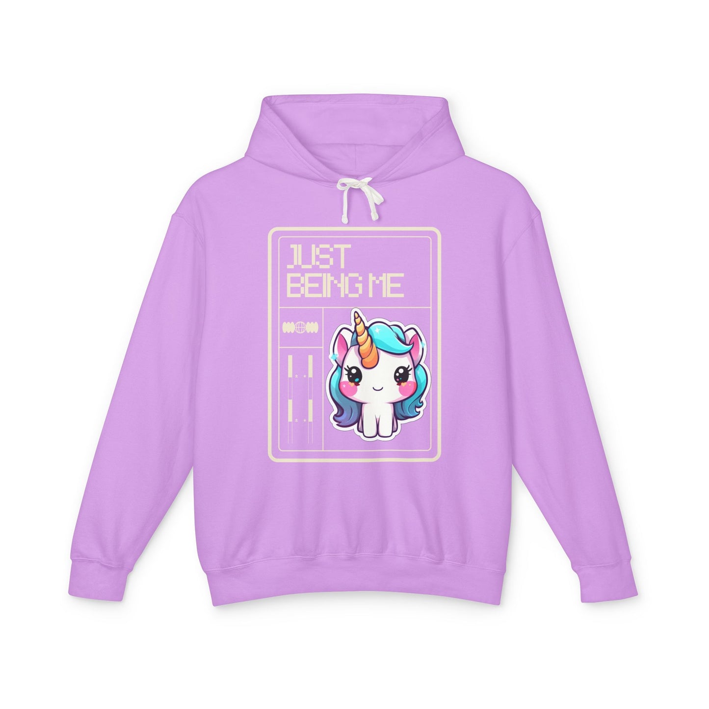 Just Being Me .... Unisex Lightweight Hooded Sweatshirt