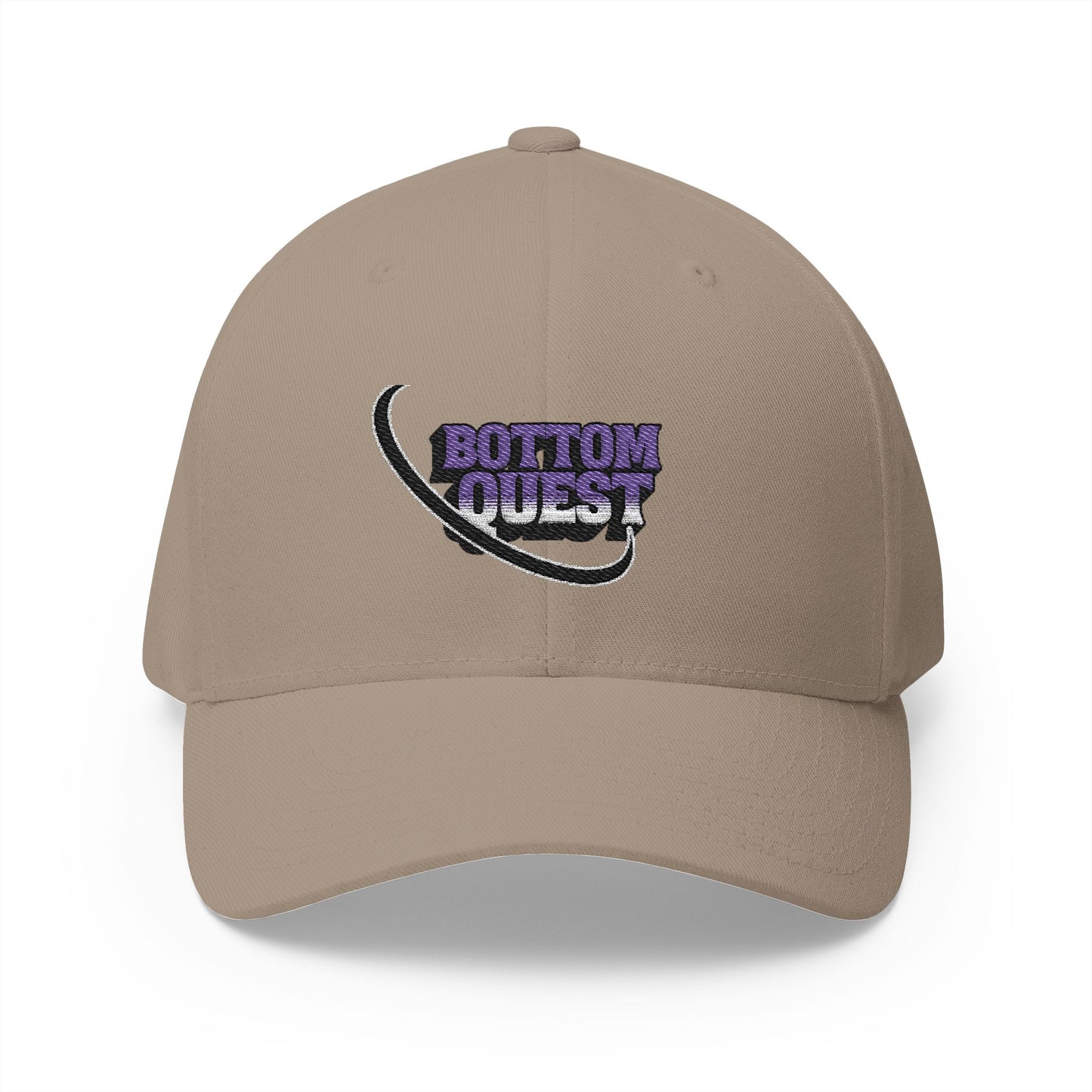 Bottom Quest Closed-Back Structured Cap (Embroidery)