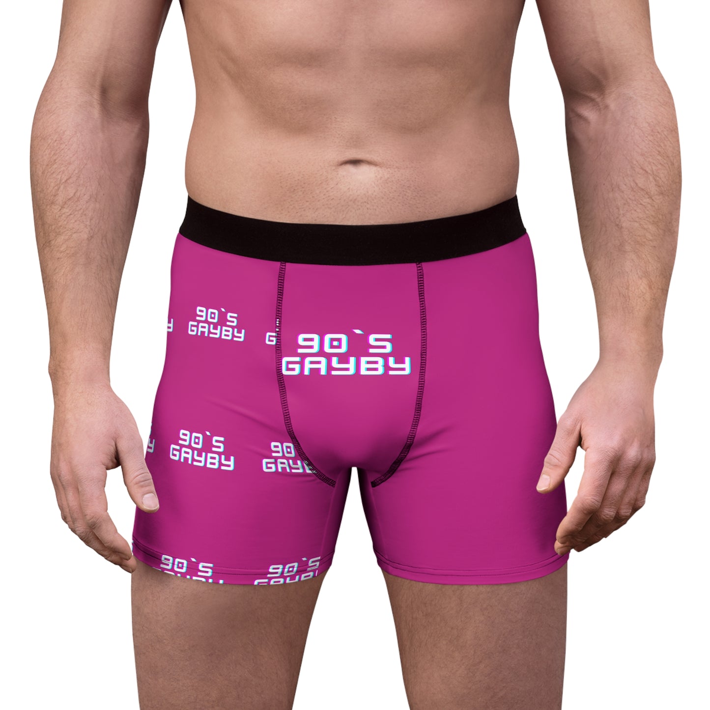 90`s Gayby Men's Boxer Briefs (AOP)