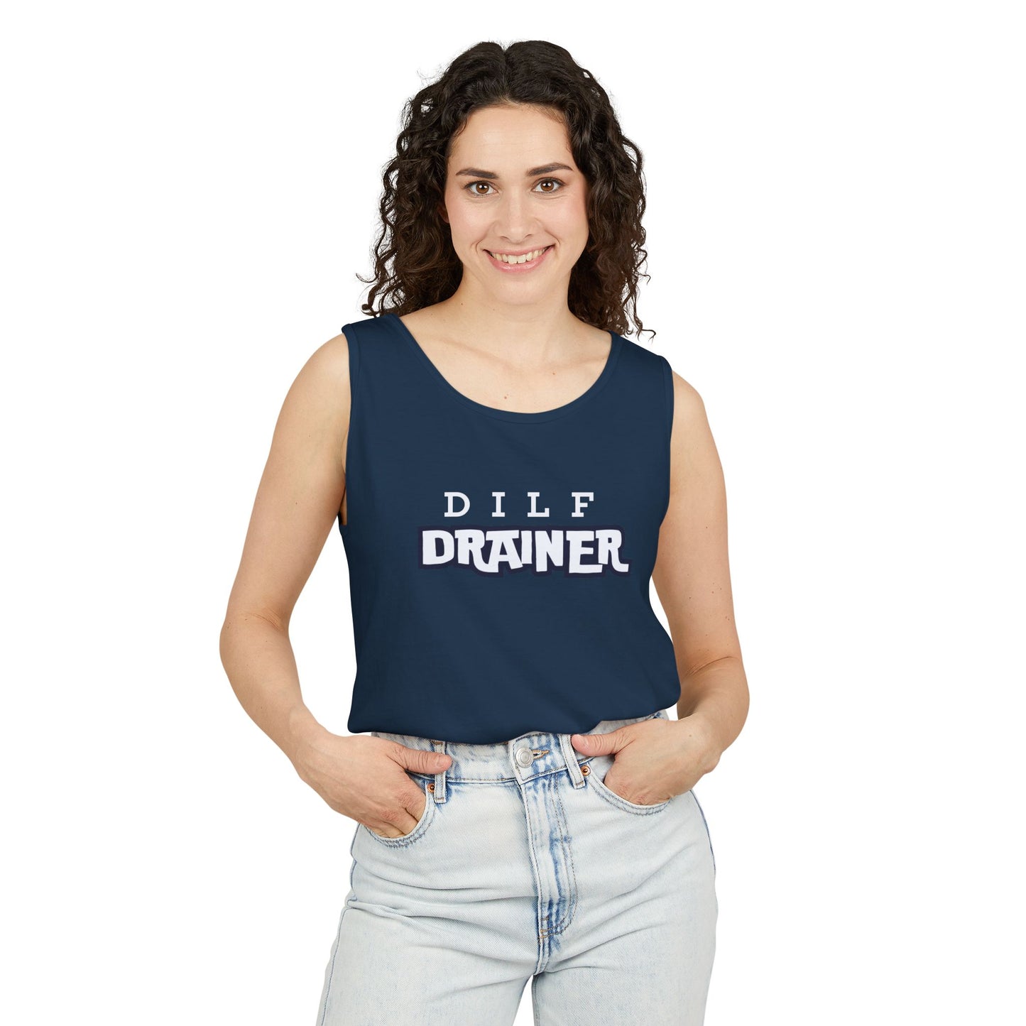 Dilf  Drainer Unisex Garment-Dyed Tank Top