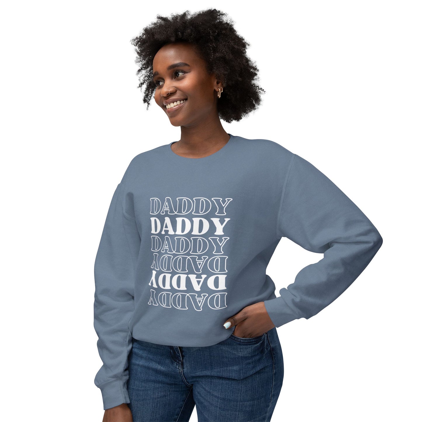 Daddy Unisex Lightweight Crewneck Sweatshirt