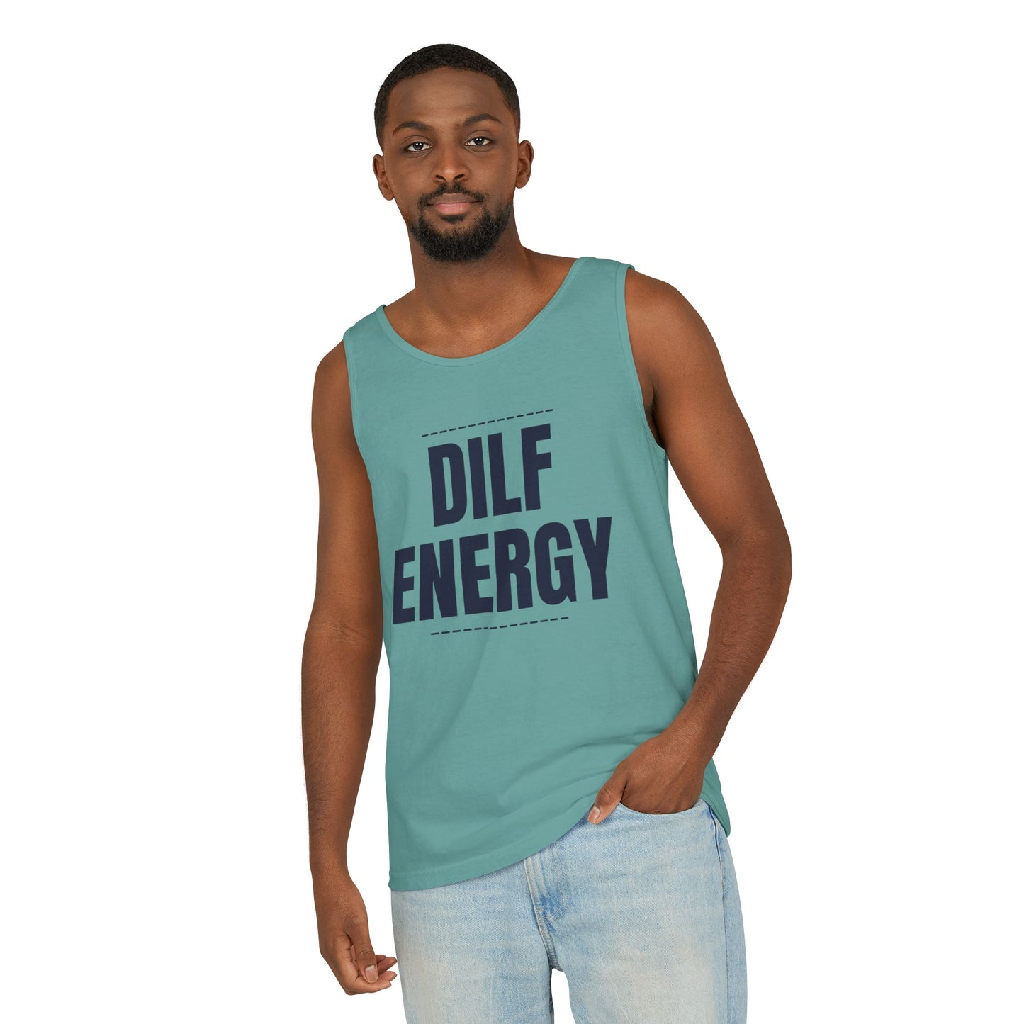 DILF Energy Unisex Garment-Dyed Tank Top