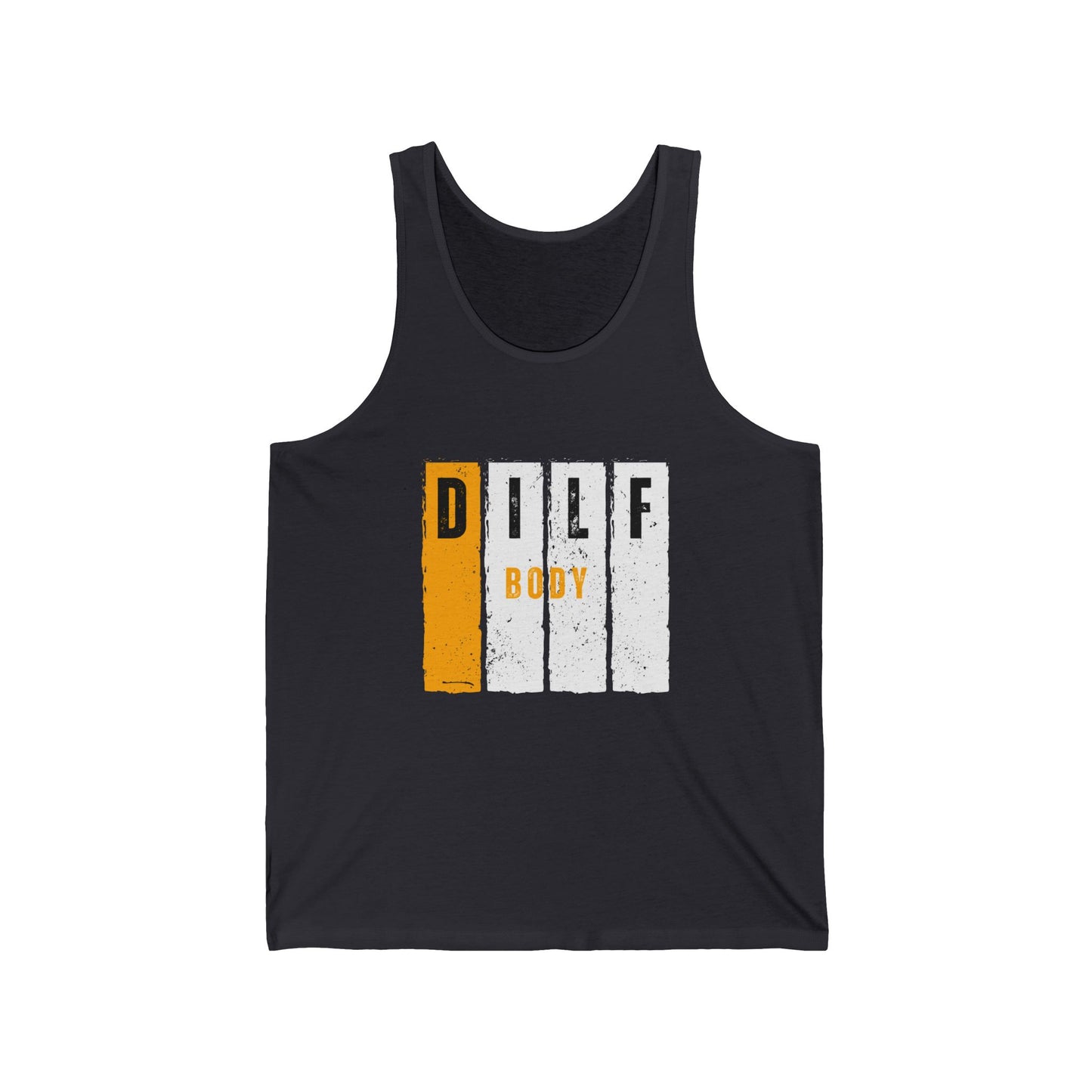 Orange DILF Unisex Jersey Tank