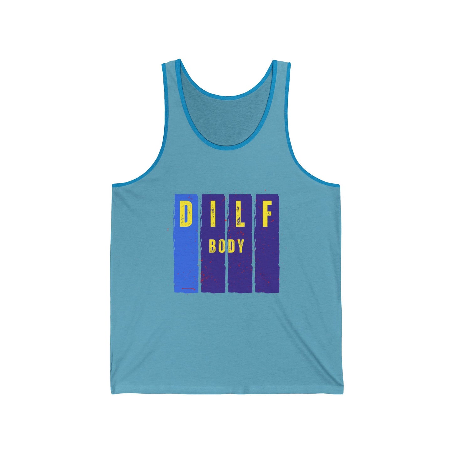 Blue  Dilf  Body Unisex Jersey Tank