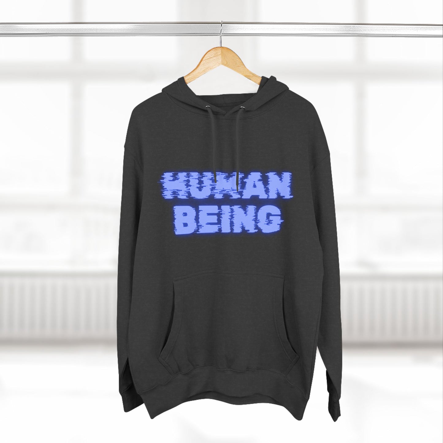 Human-Being Three-Panel Fleece Hoodie
