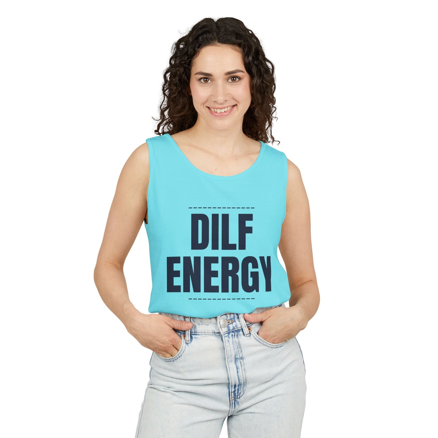 DILF Energy Unisex Garment-Dyed Tank Top