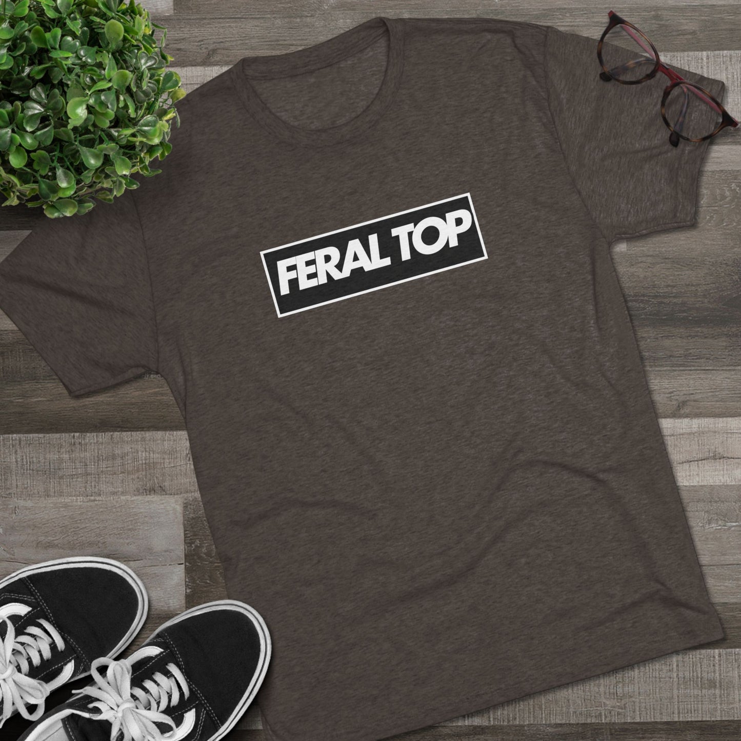Feral Top Unisex Tri-Blend Crew Tee