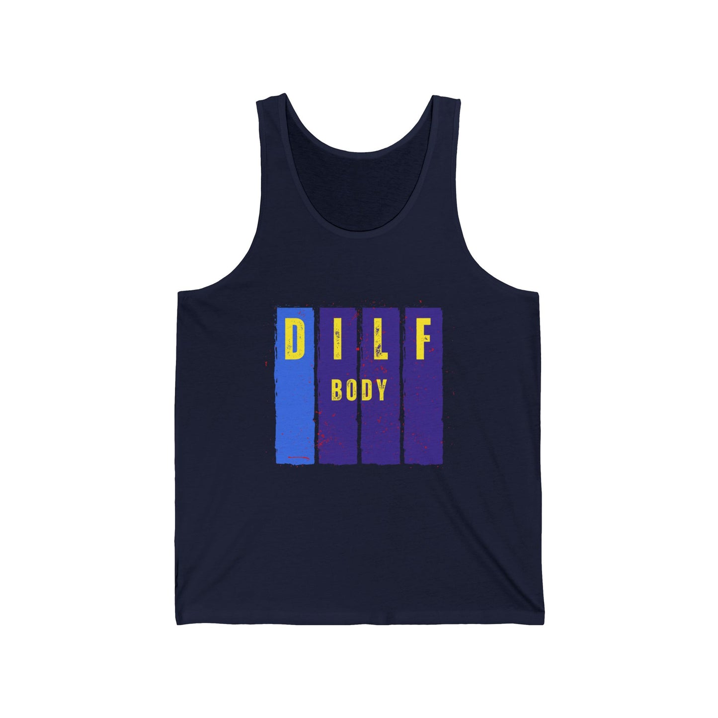 Blue  Dilf  Body Unisex Jersey Tank