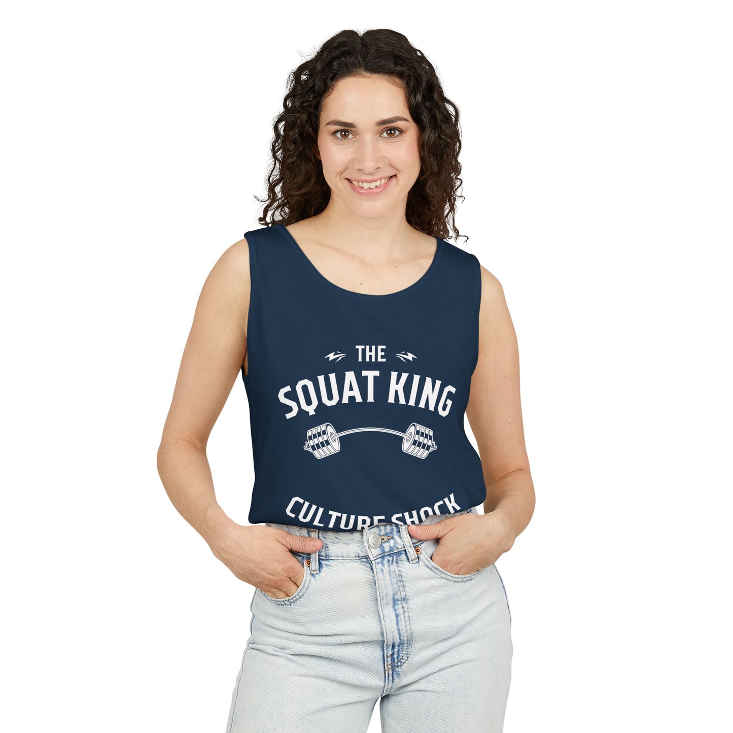 Squat King Unisex Garment-Dyed Tank Top