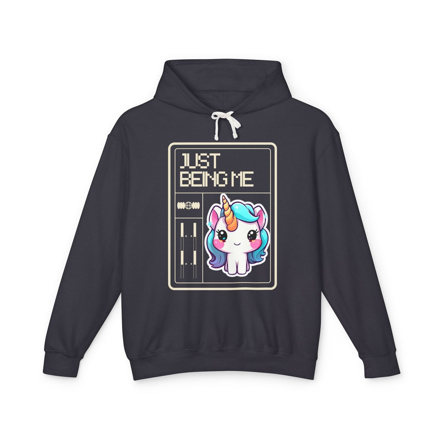 Just Being Me .... Unisex Lightweight Hooded Sweatshirt