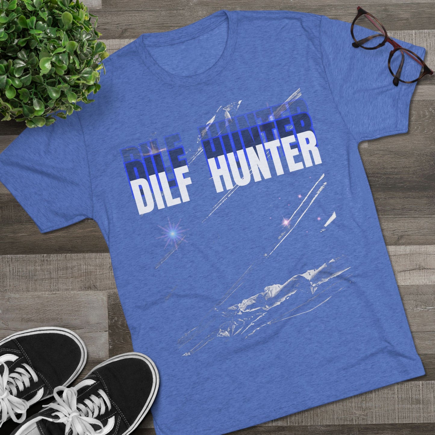Dilf Hunter Unisex Tri-Blend Crew Tee