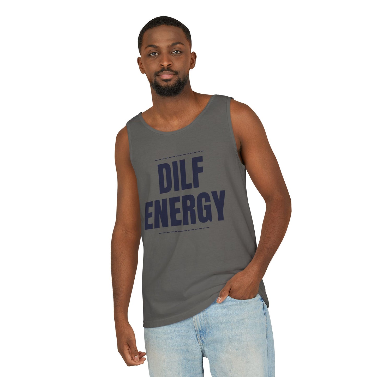 DILF Energy Unisex Garment-Dyed Tank Top