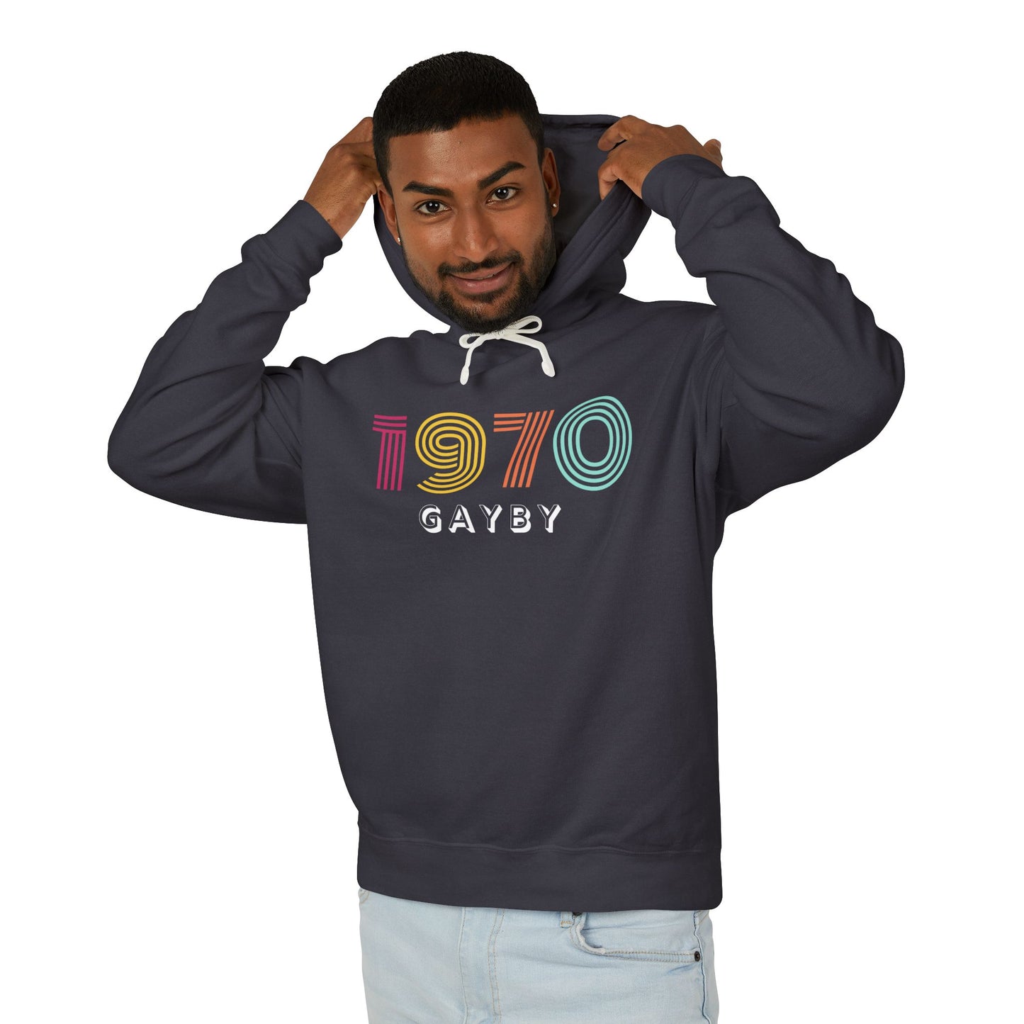 1970 Unisex Lightweight Hooded Sweatshirt