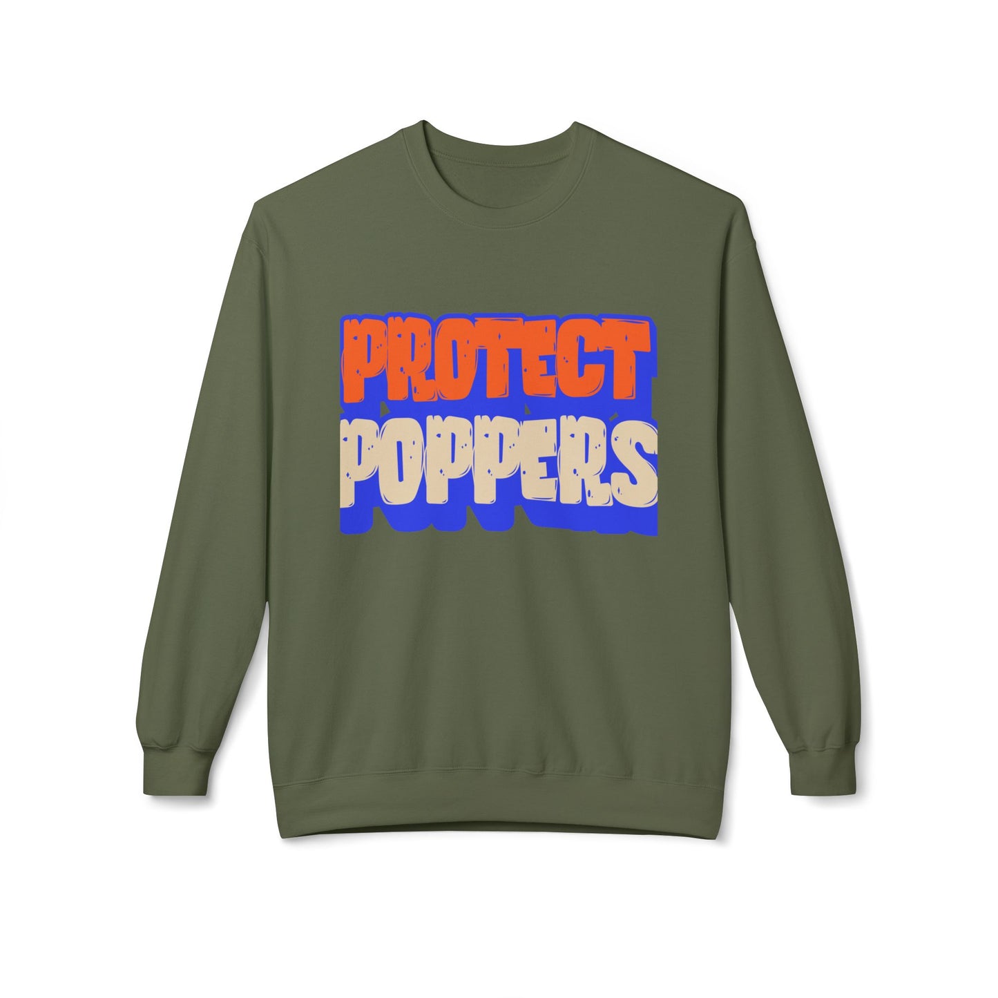 Protect Poppersnisex Midweight Softstyle Fleece Crewneck Sweatshirt