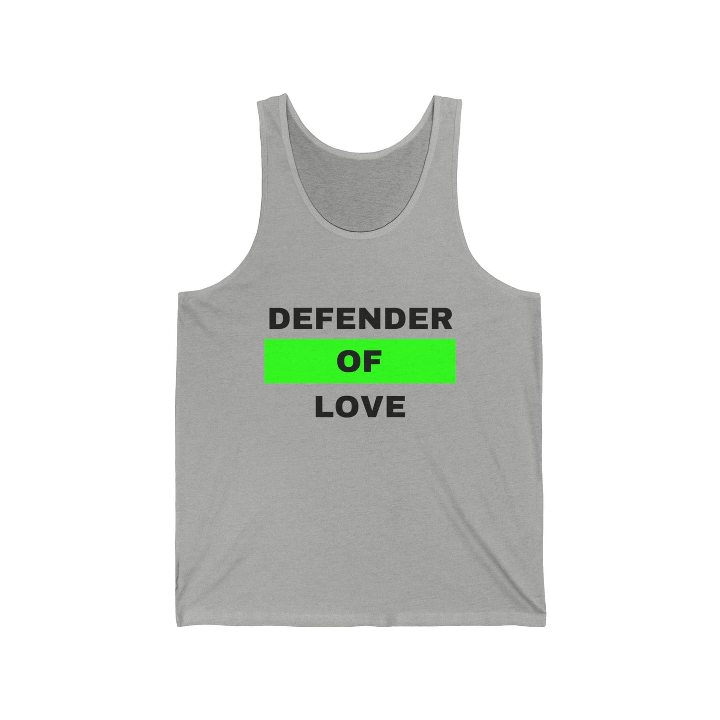 Defender of Love Unisex Jersey Tank