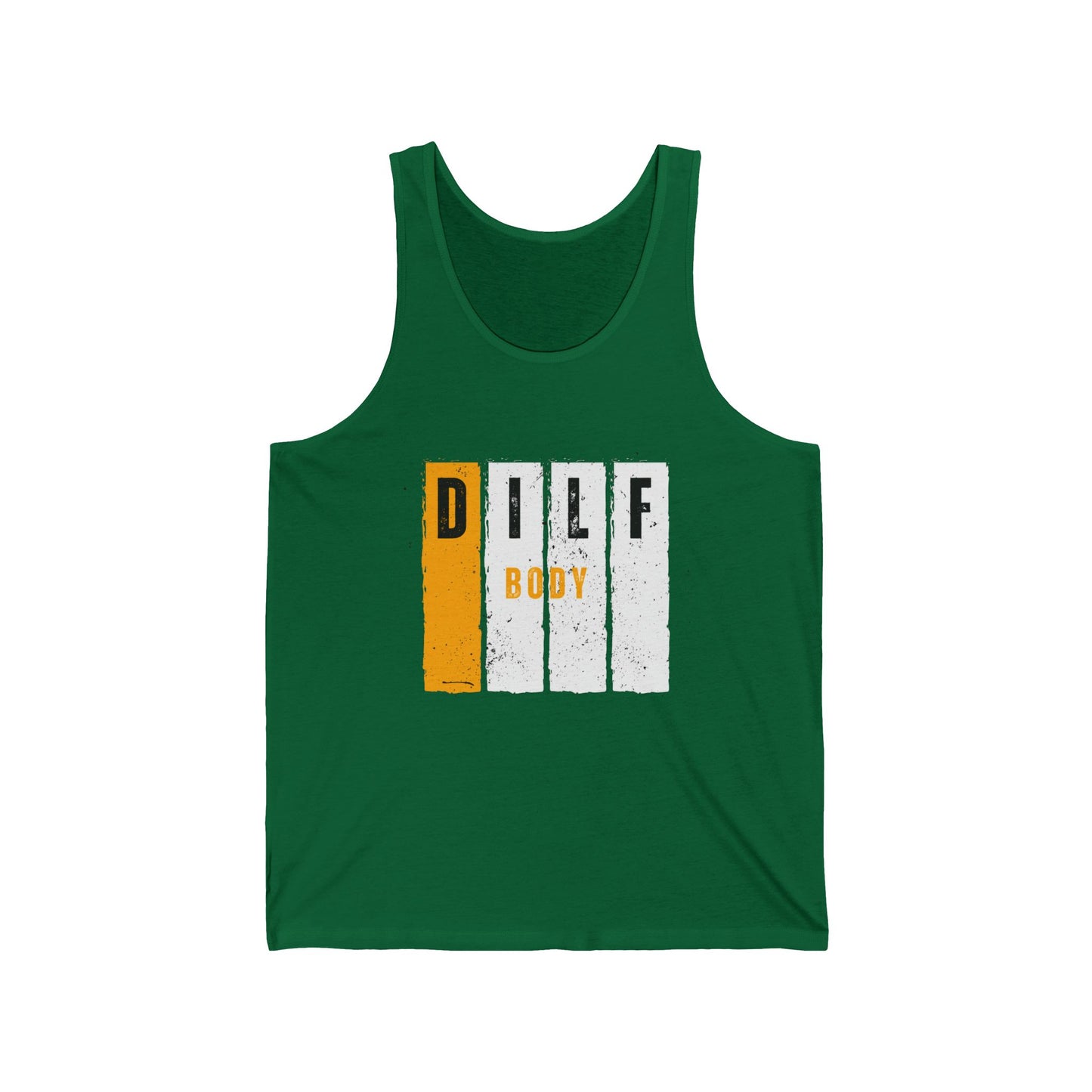 Orange DILF Unisex Jersey Tank