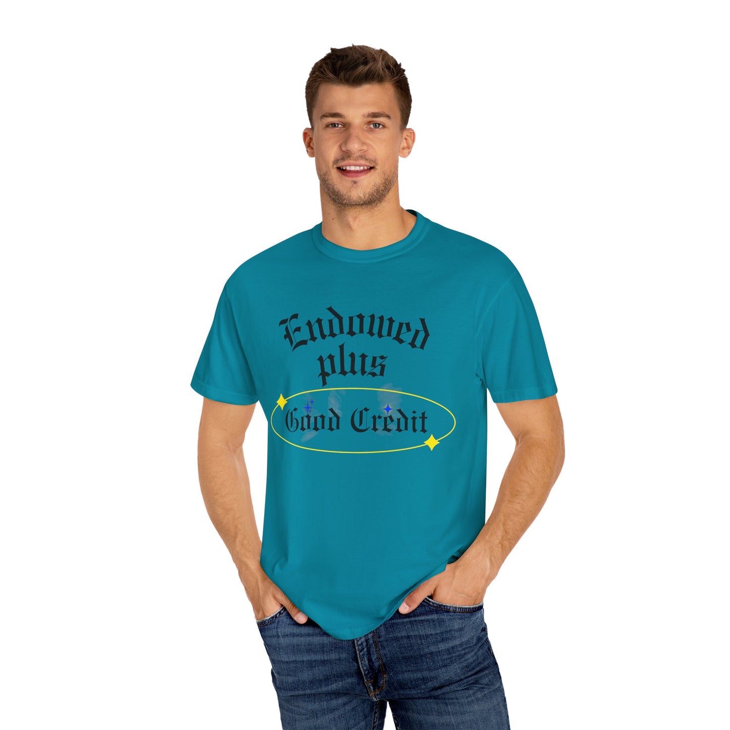 Endowed plus Good Credit Unisex Garment-Dyed T-shirt