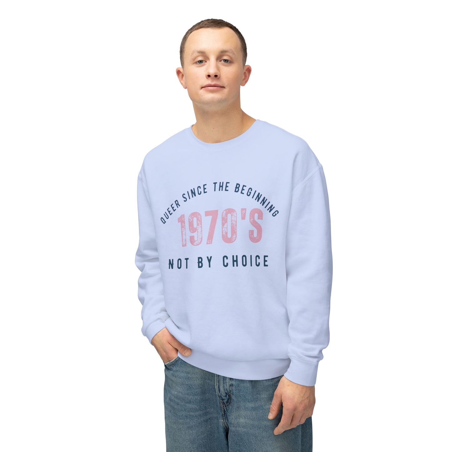 Queer 1970`s Unisex Lightweight Crewneck Sweatshirt