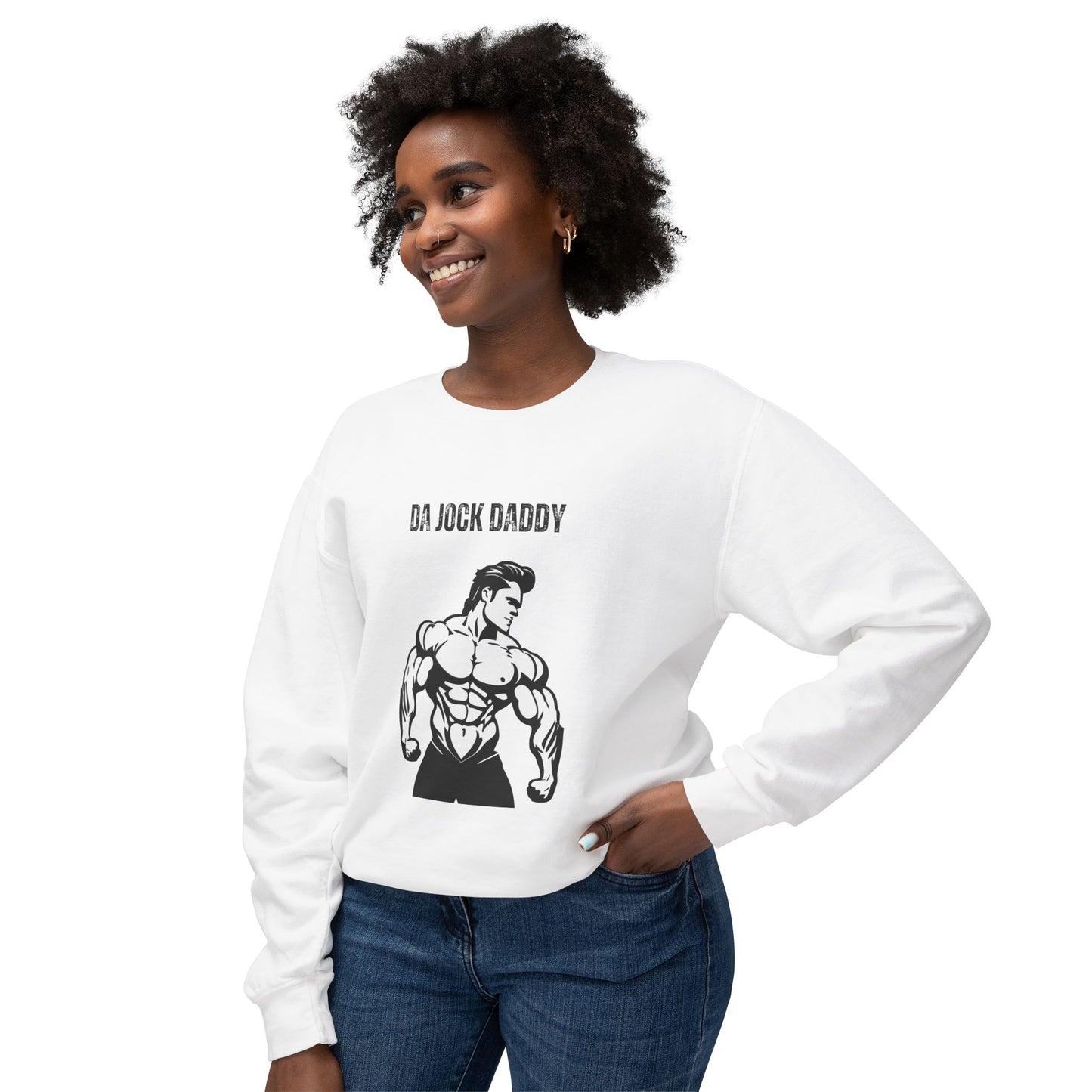 Da Jock Daddy Unisex Lightweight Crewneck Sweatshirt