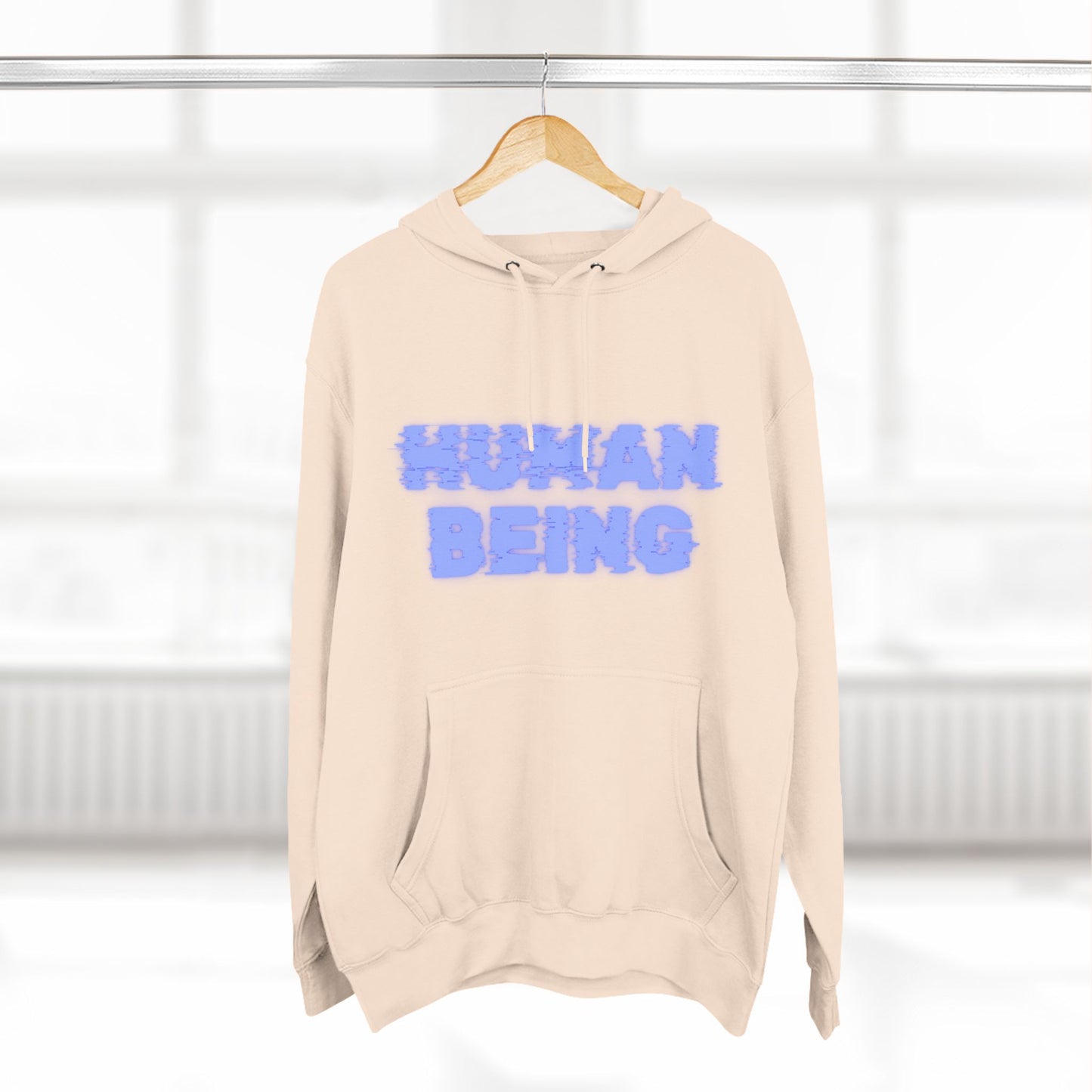 Human-Being Three-Panel Fleece Hoodie