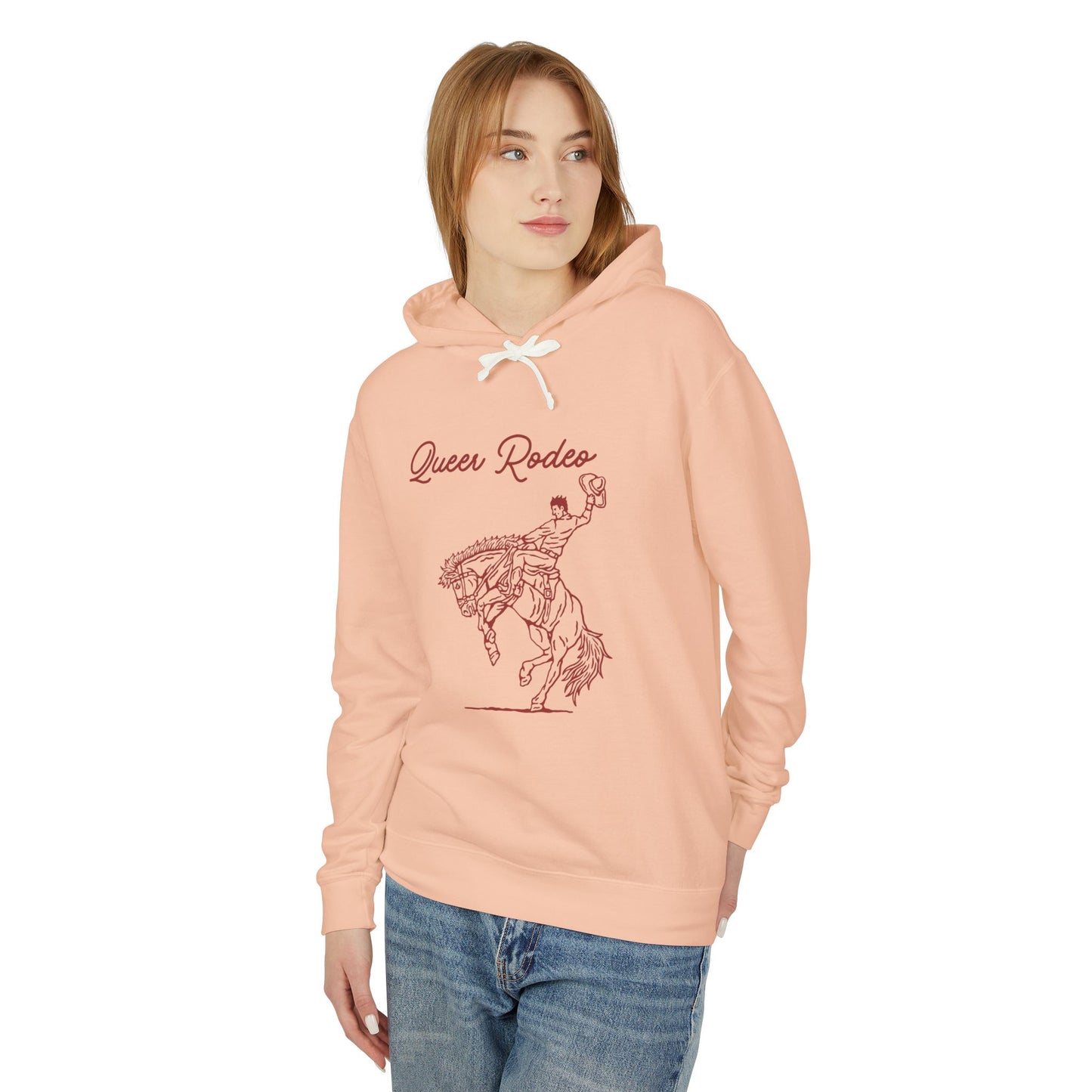 Queer Rodeo Unisex Lightweight Hooded Sweatshirt
