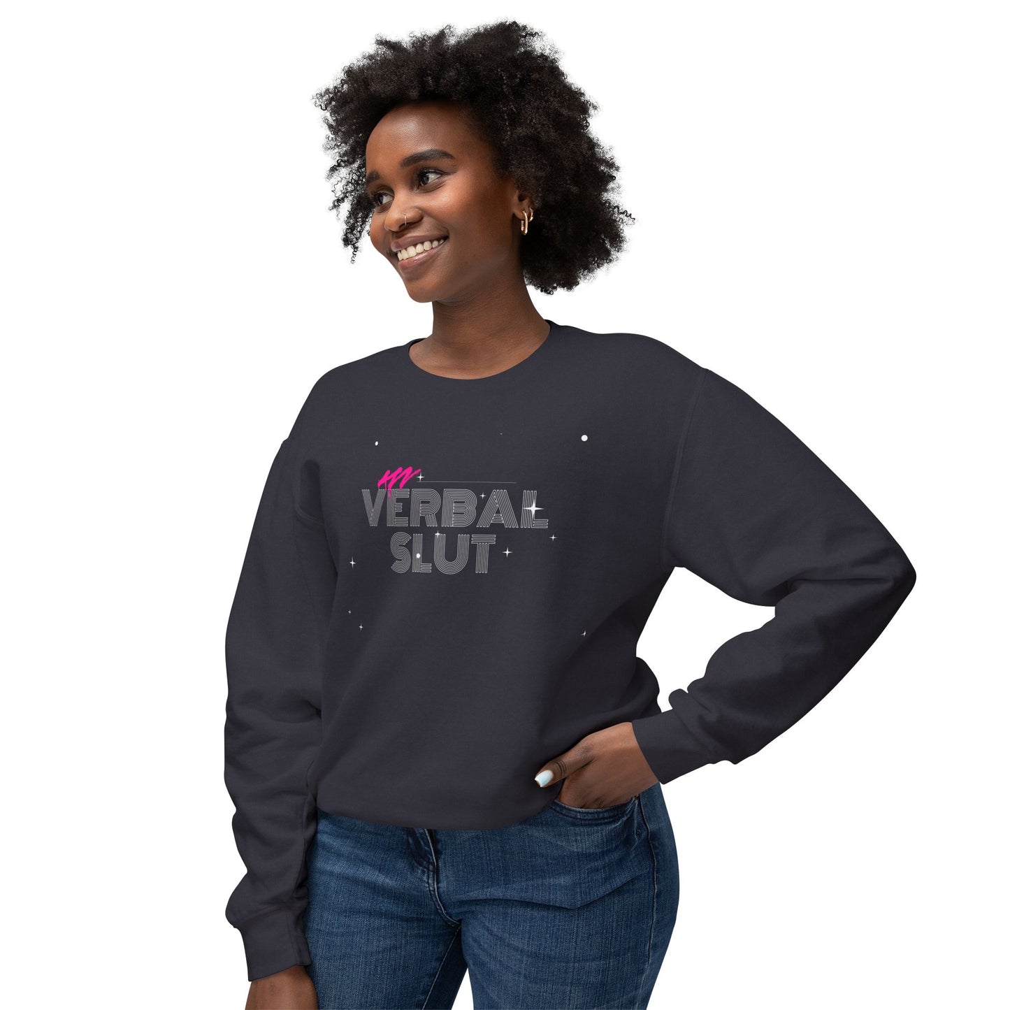 VerbalSlut Unisex Lightweight Crewneck Sweatshirt