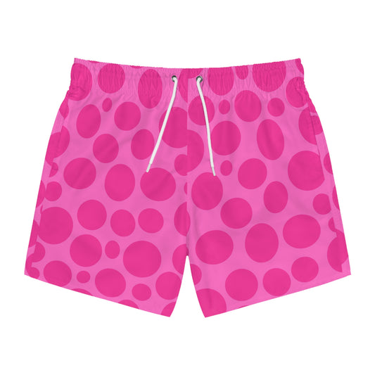 Pink Polka Dot Swim Trunks (AOP)