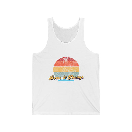 Boots & Thongs Unisex Jersey Tank