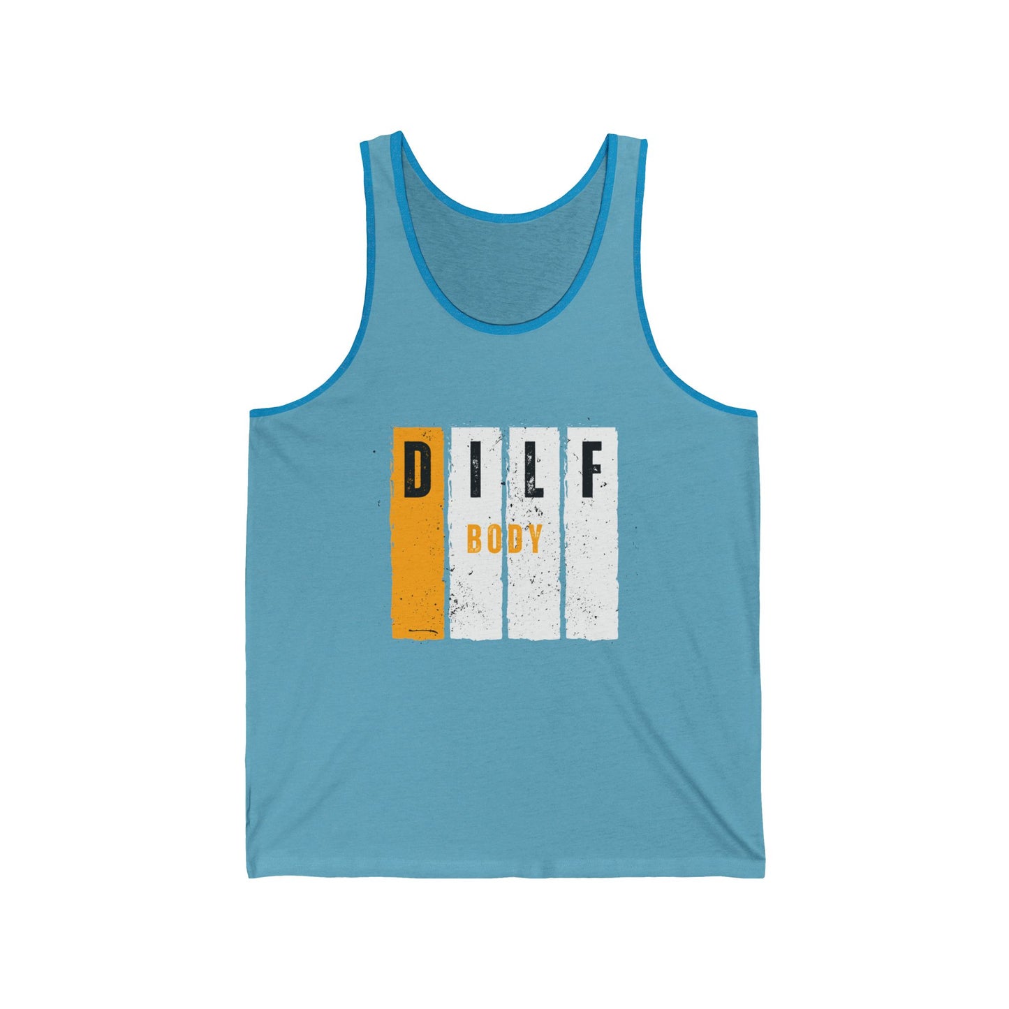 Orange DILF Unisex Jersey Tank