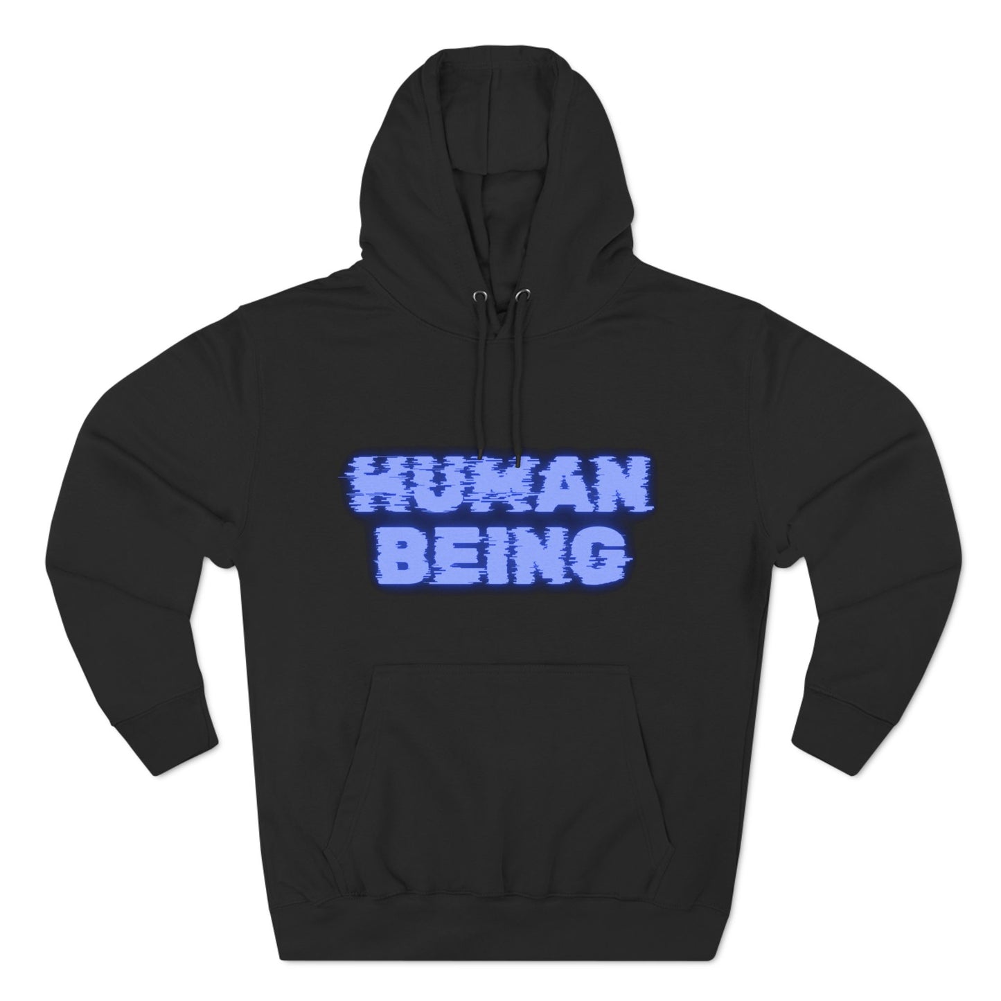 Human-Being Three-Panel Fleece Hoodie