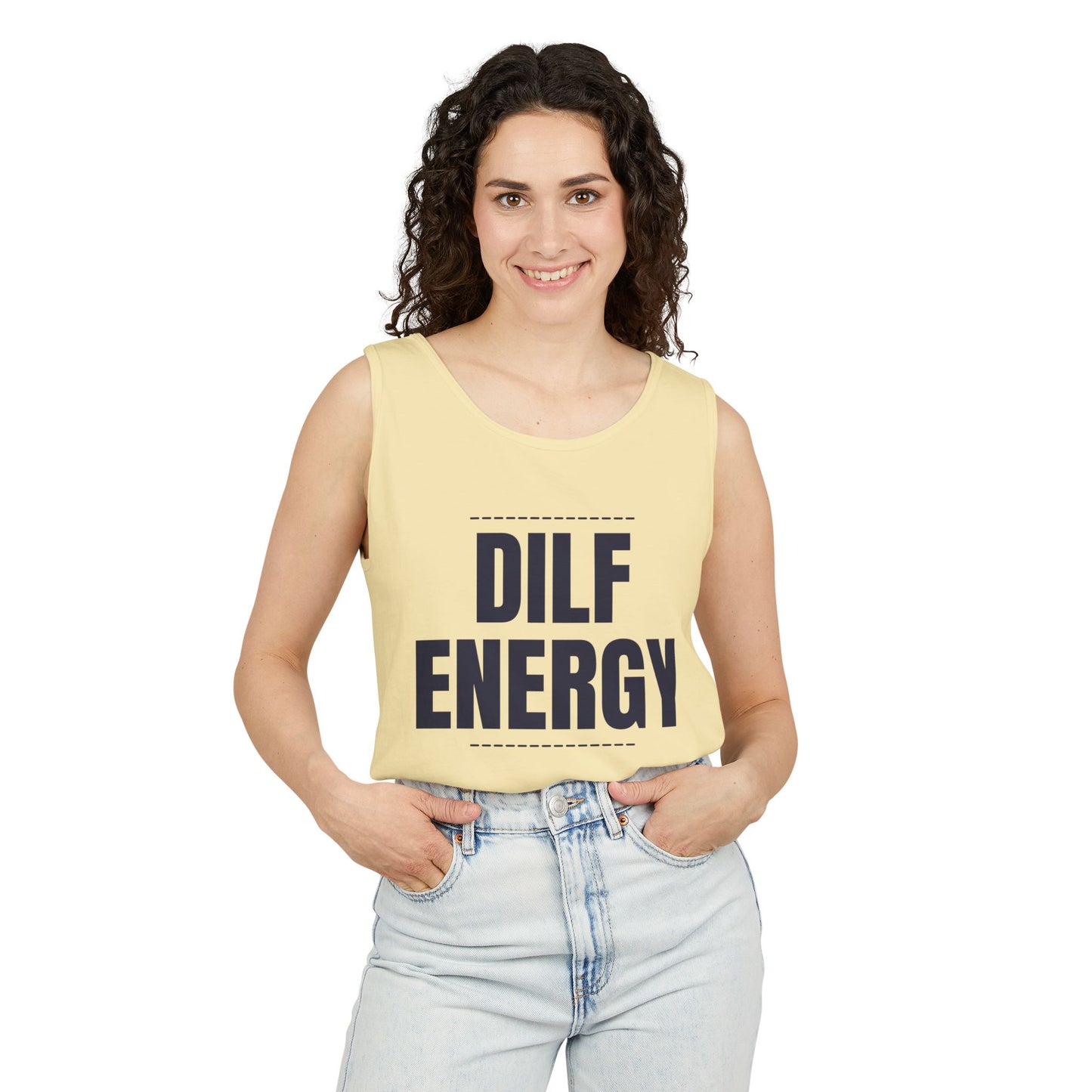 DILF Energy Unisex Garment-Dyed Tank Top